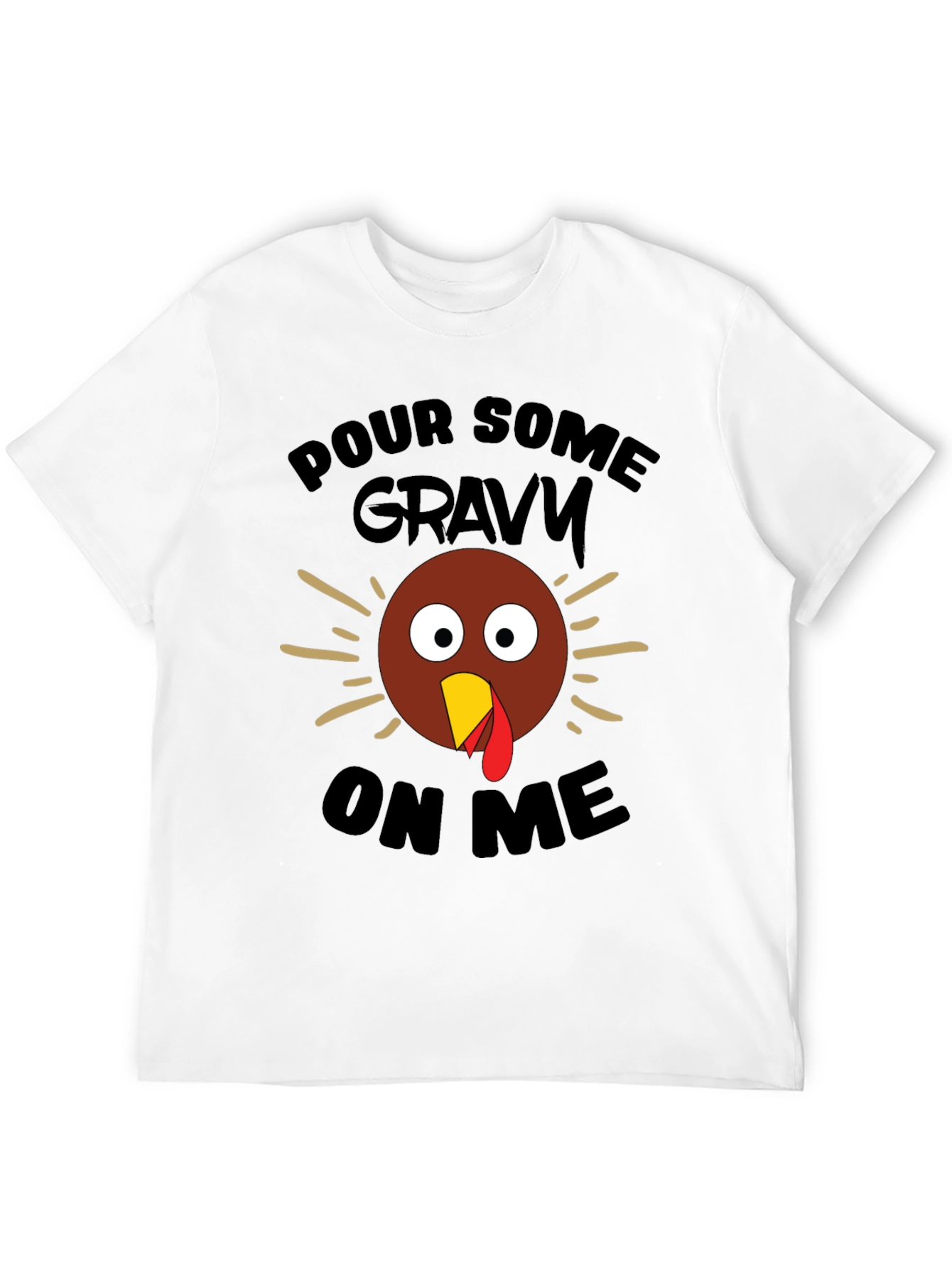 Black Funny Thanksgiving Turkey Gravy T-Shirt view 12