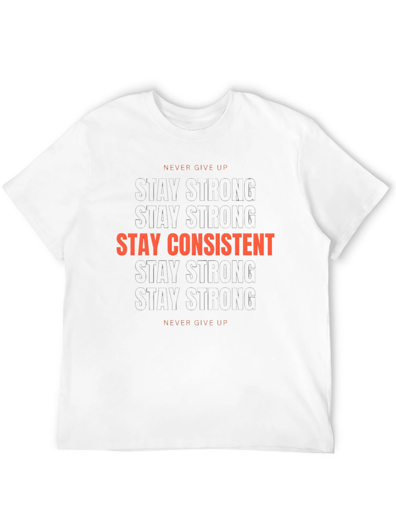 Black Stay Strong, Stay Consistent Graphic T-Shirt view 12