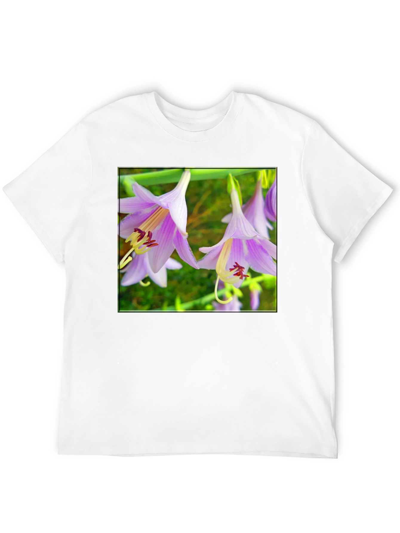 Black Floral T-Shirt with Unique Flower Print view 12