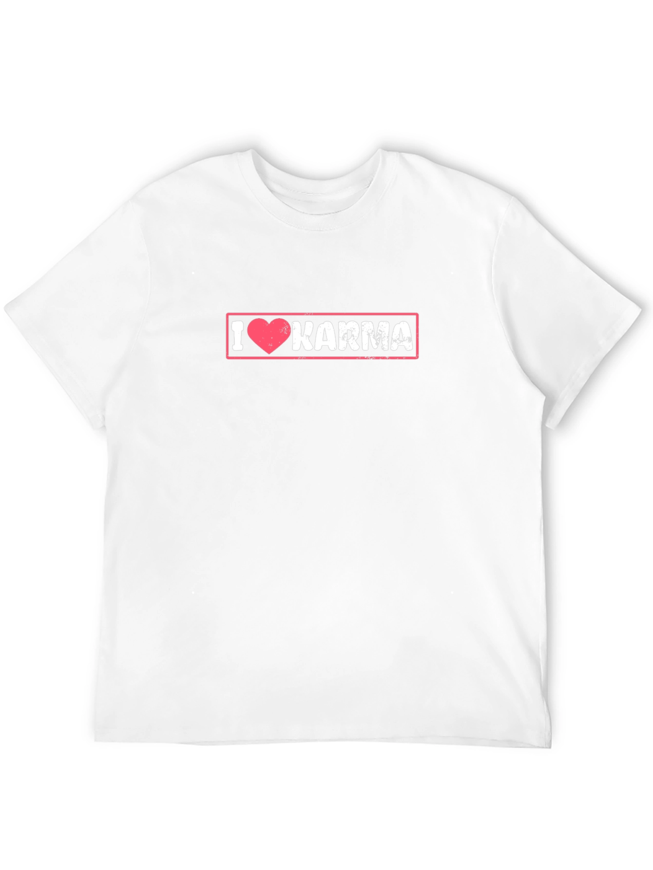 Black I Love Karma Graphic Tee - Black Cotton T-Shirt view 12