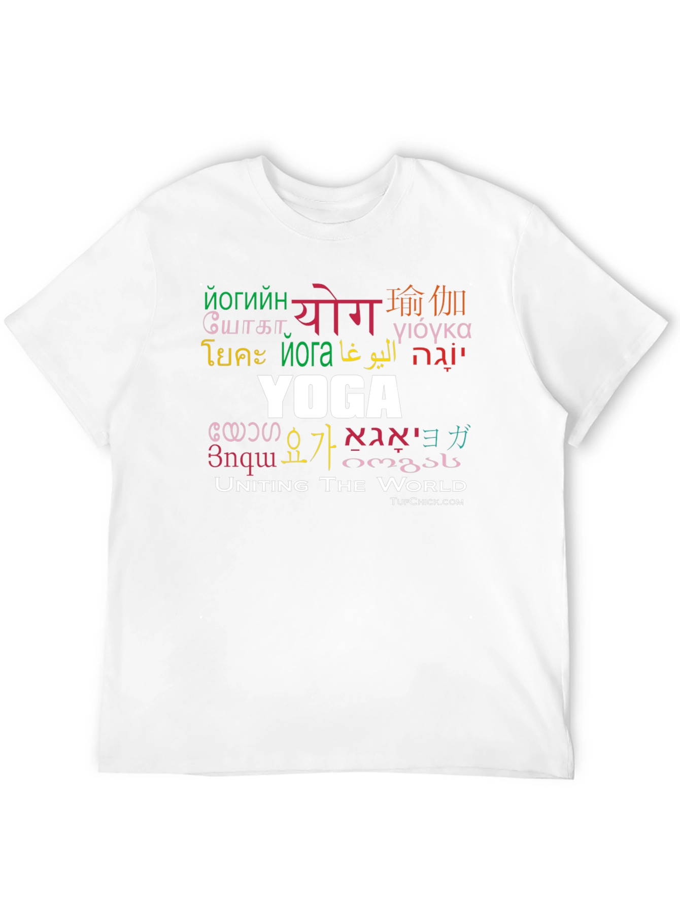 Yoga Uniting The World Black T-Shirt - 12