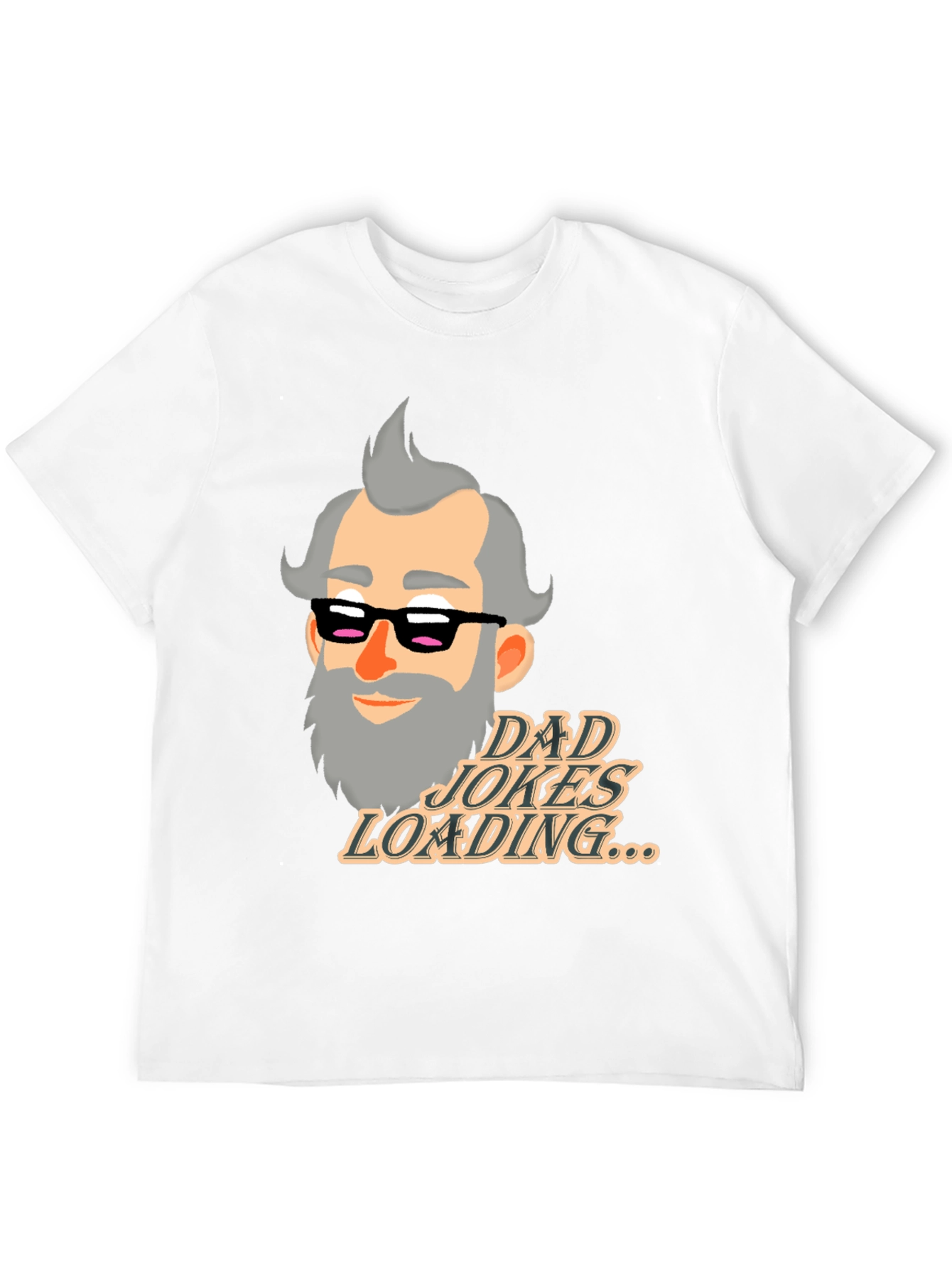 Black Dad Jokes Loading T-Shirt - Funny Father's Day Gift view 12