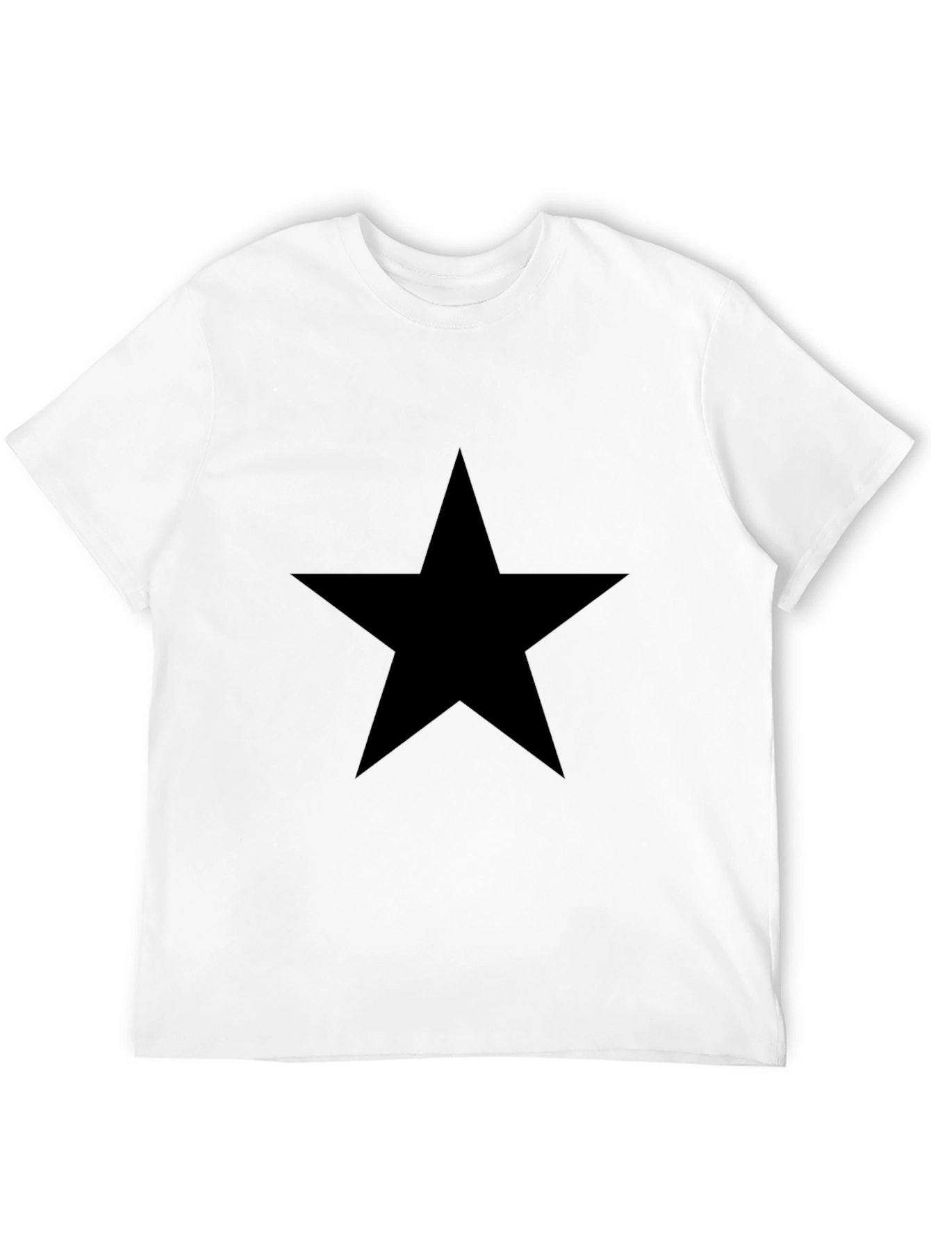 Black Black Star Graphic Tee - Mens Casual Shirt view 12