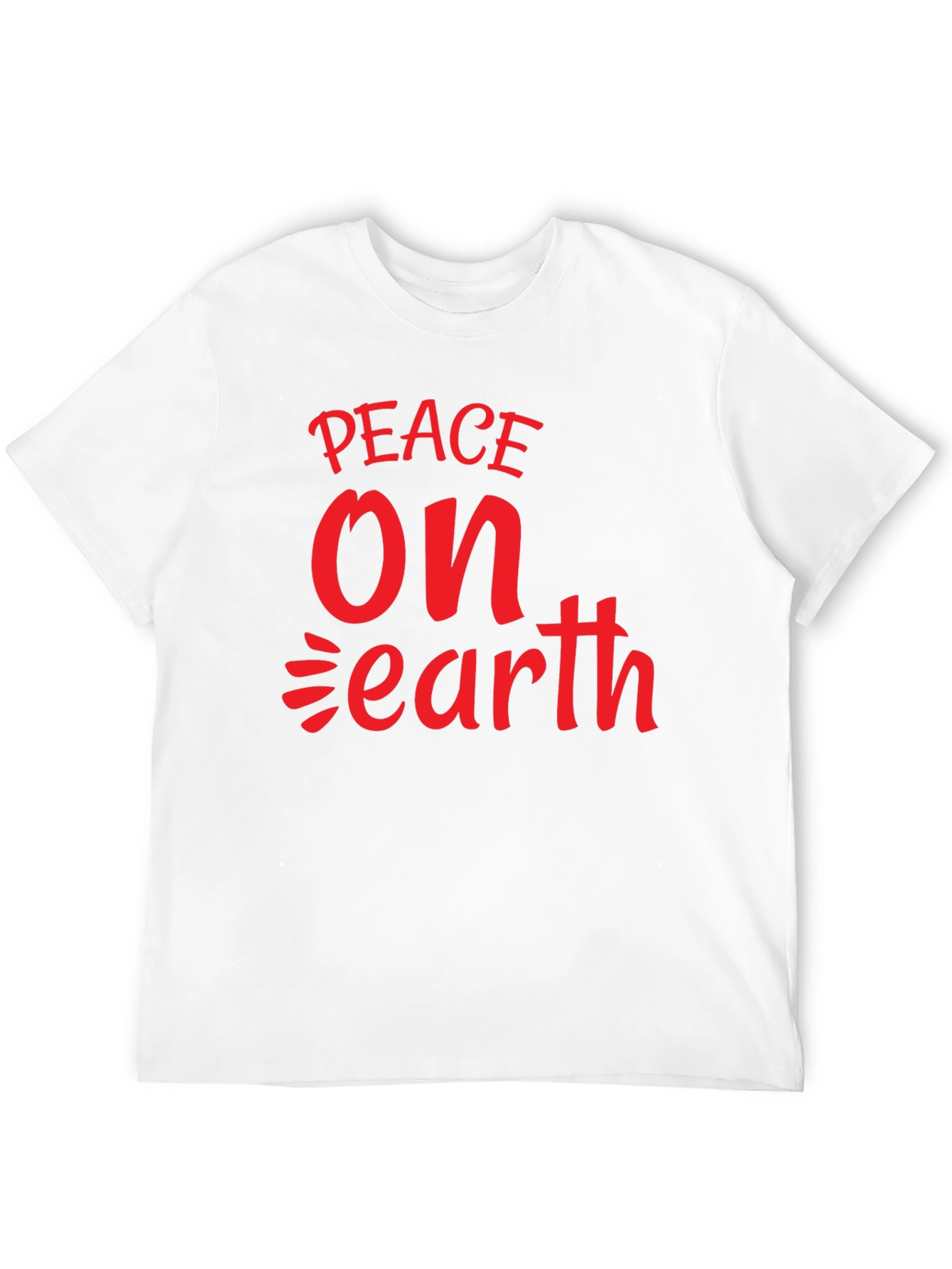 Black Peace On Earth Graphic Tee - Black Cotton view 12