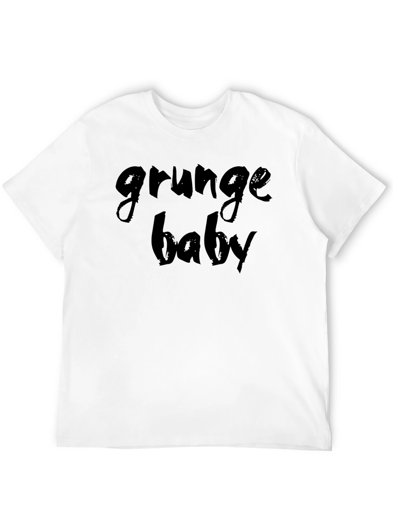 Black Grunge Baby Graphic T-Shirt - Edgy Style view 12