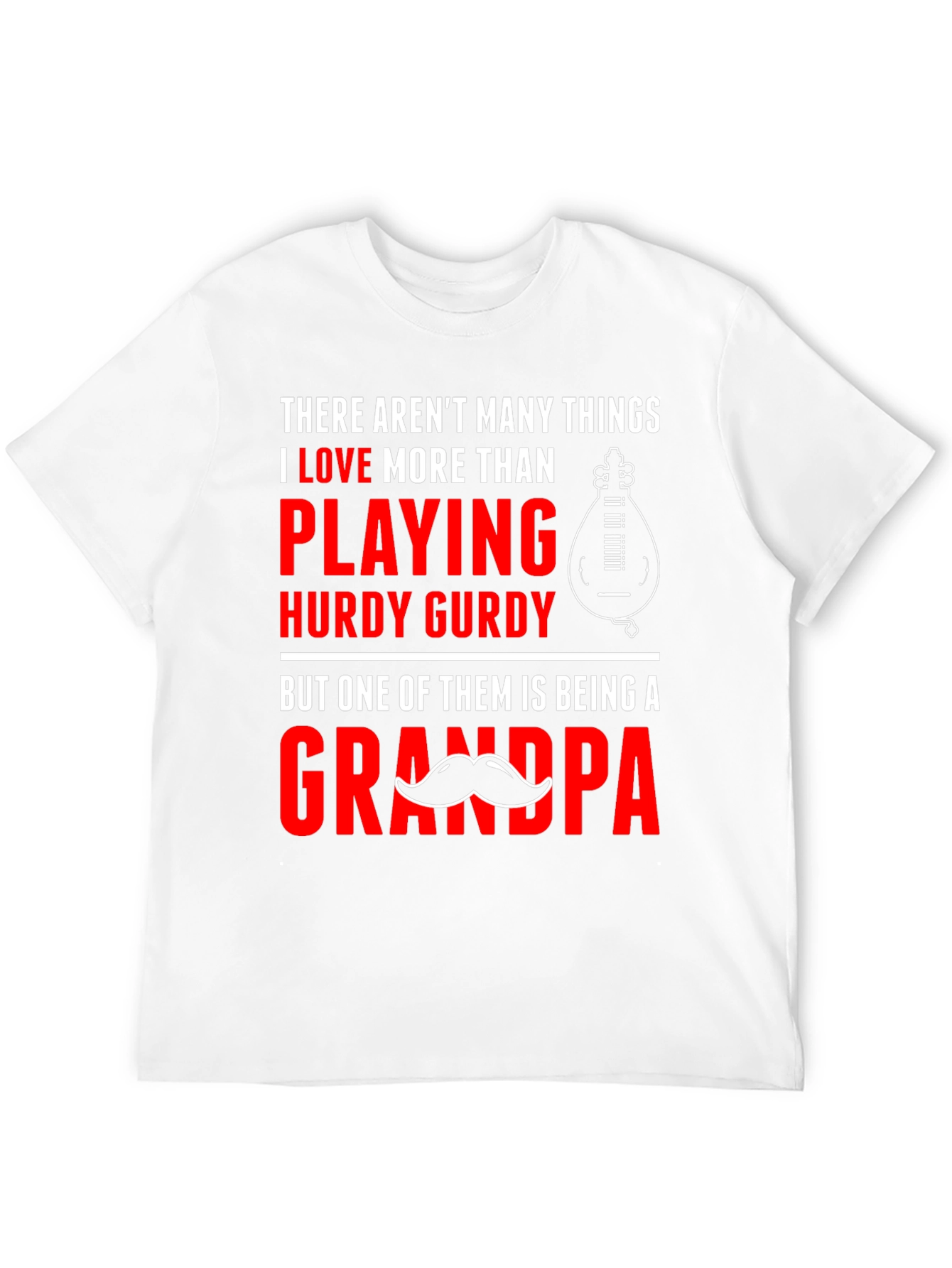 Black Hurdy Gurdy Grandpa T-Shirt view 12