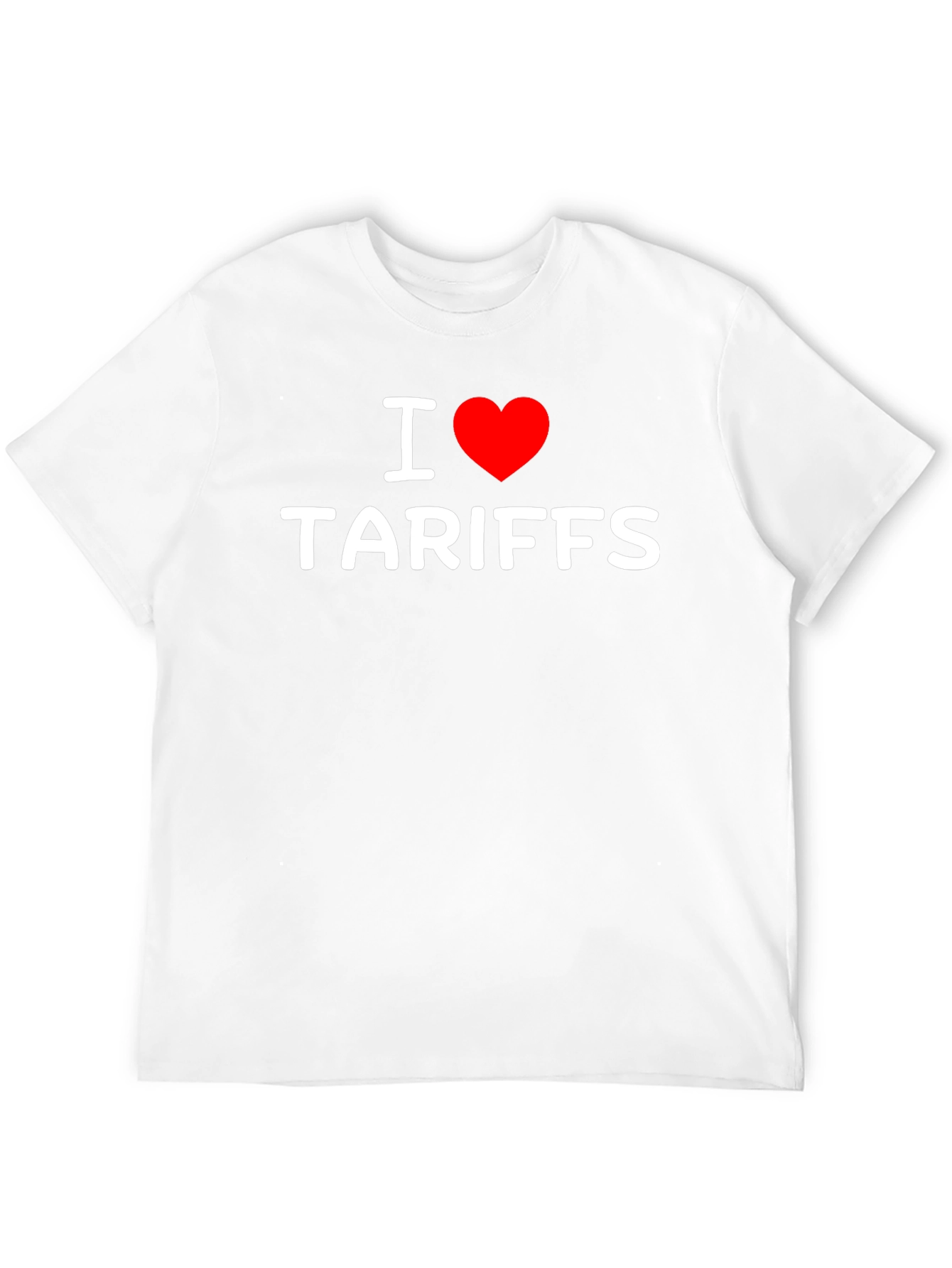 Black I Heart Tariffs T-Shirt - Bold Political Statement view 12
