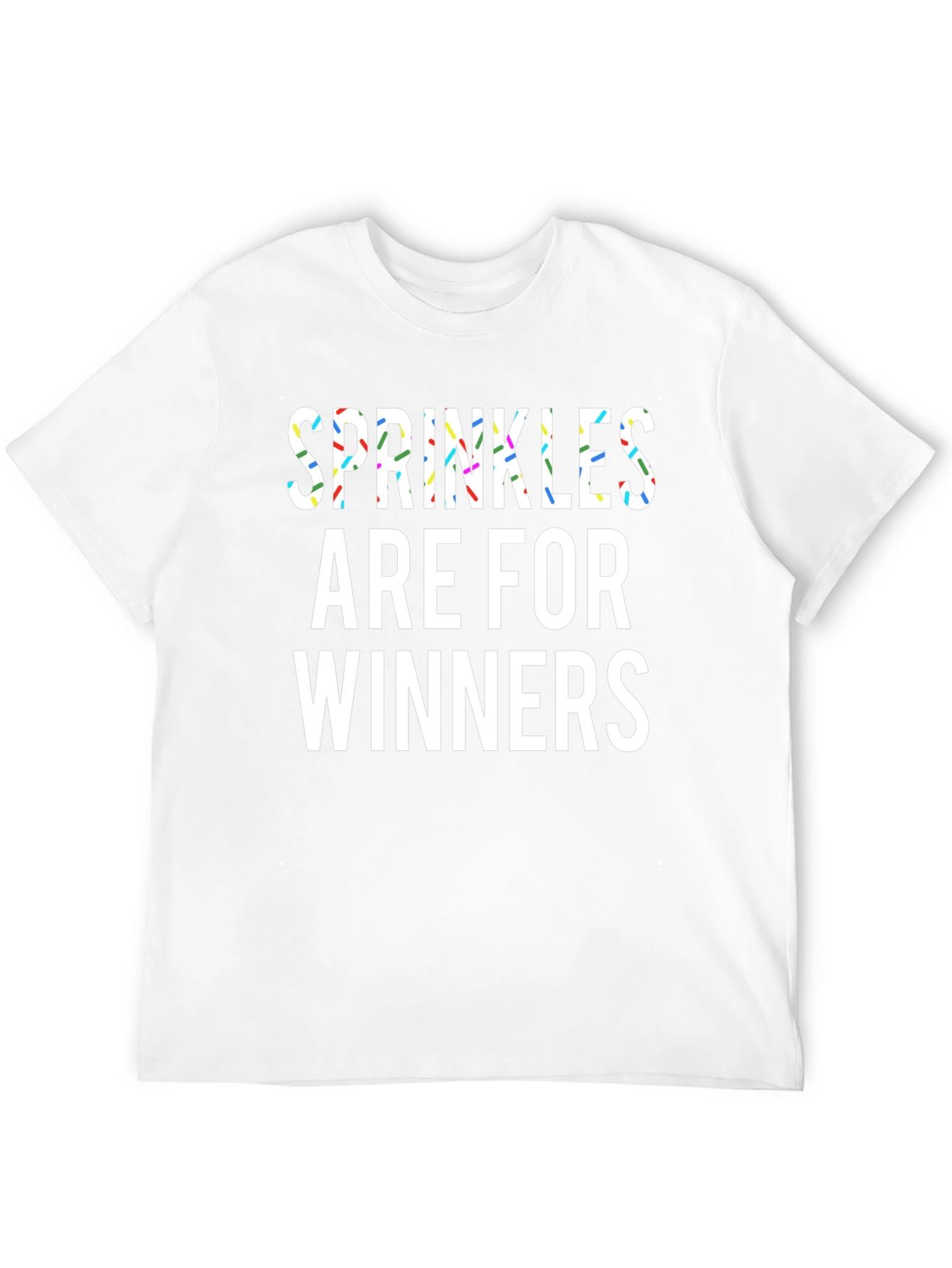 Black Sprinkles Are For Winners Black T-Shirt view 12