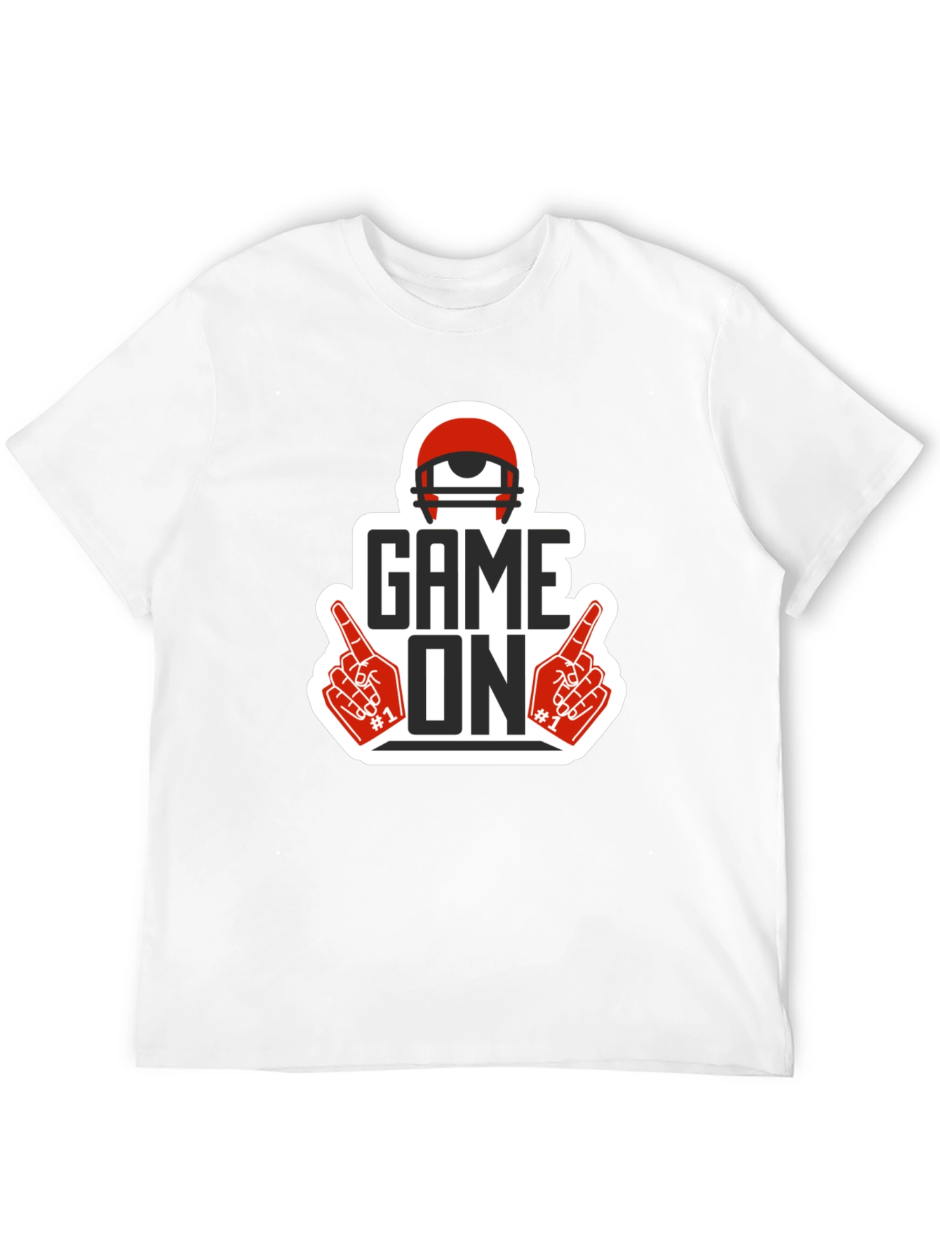 Black Game On Football T-Shirt view 12