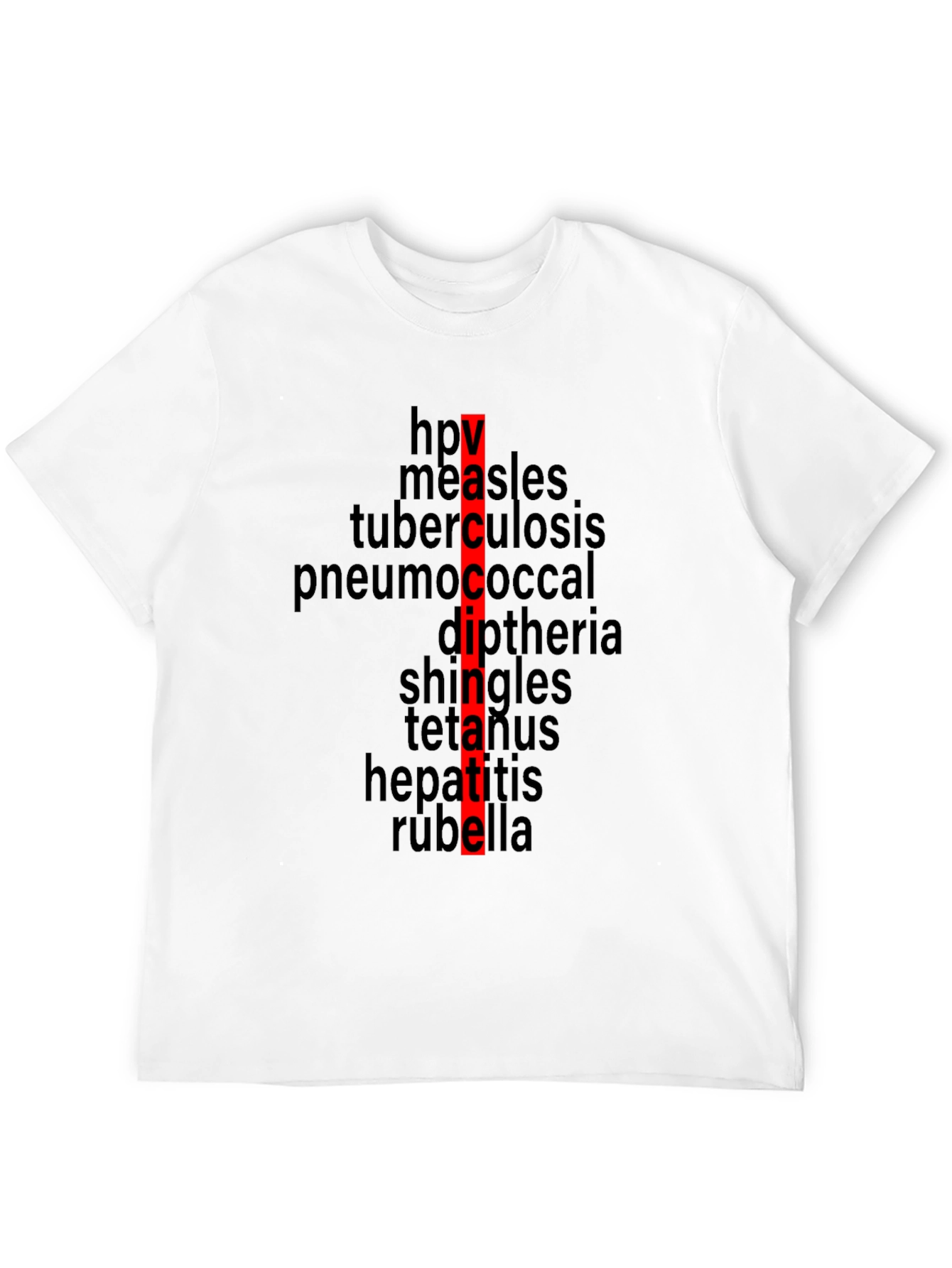 Black Vaccinate! Black T-Shirt - Prevent Disease view 12