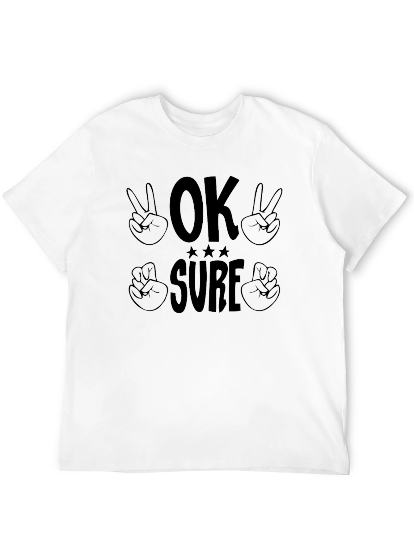 Black OK Sure Graphic Tee - Unisex Comfort view 12
