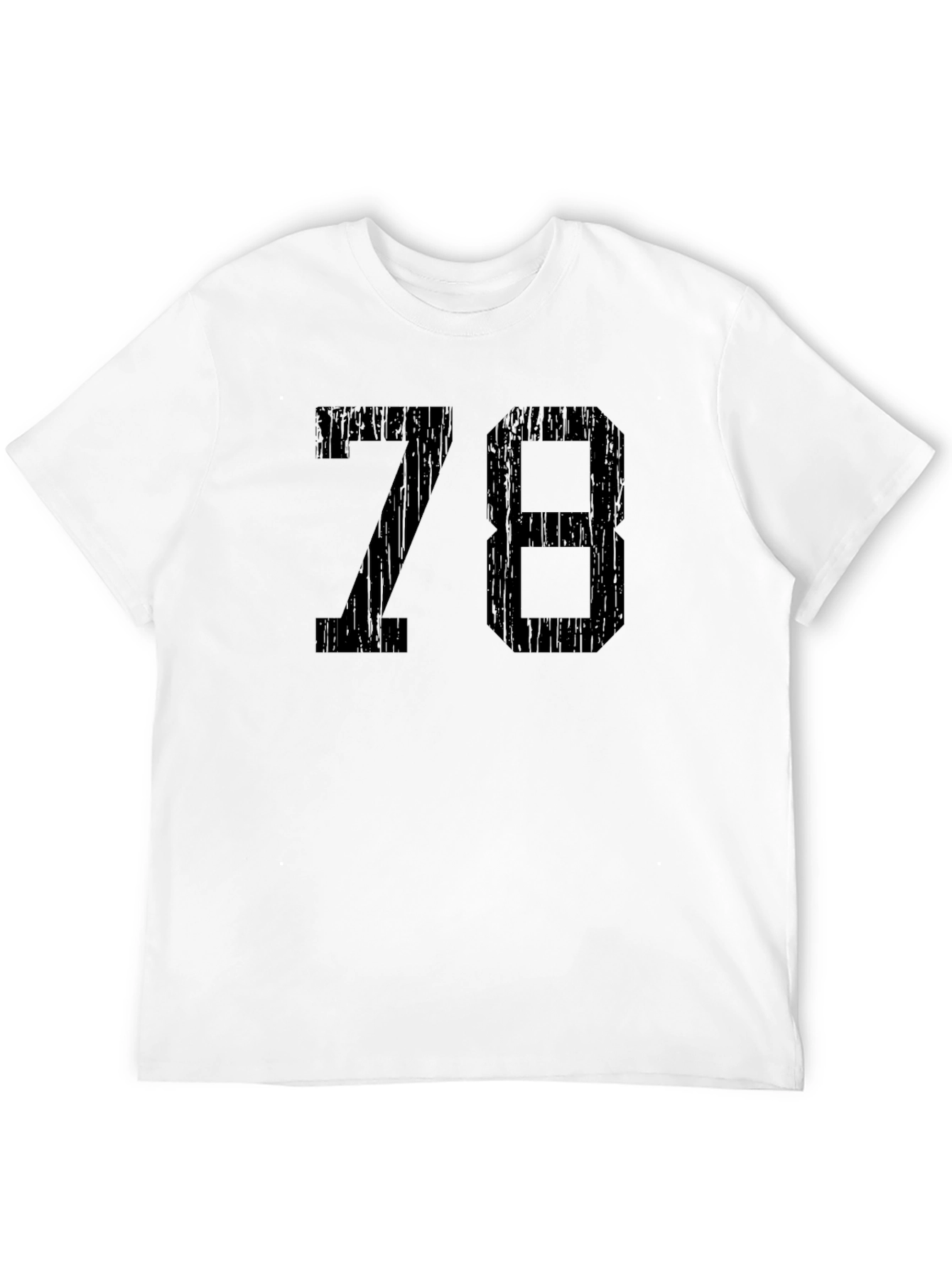 Black Retro Style 78 Graphic T-Shirt - Black view 12