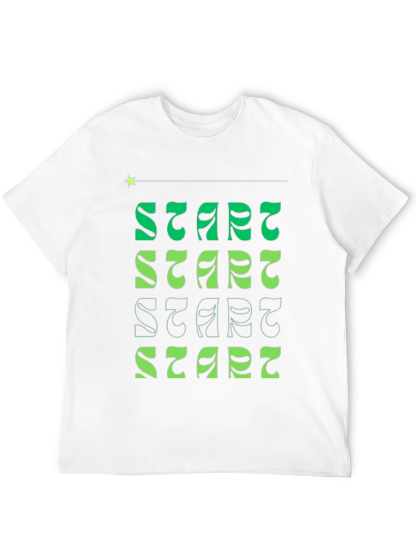 Black Start Stars Tee - Groovy Retro Graphic T-Shirt view 12