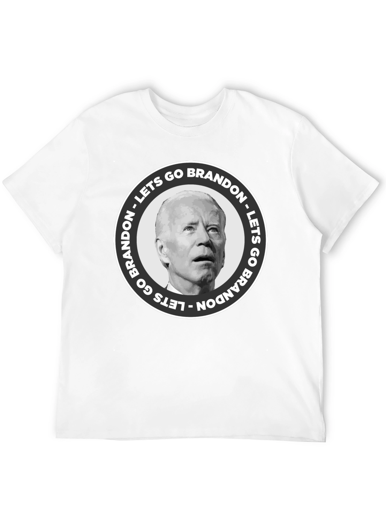 Black Lets Go Brandon T-Shirt - Black Crew Neck Tee view 12