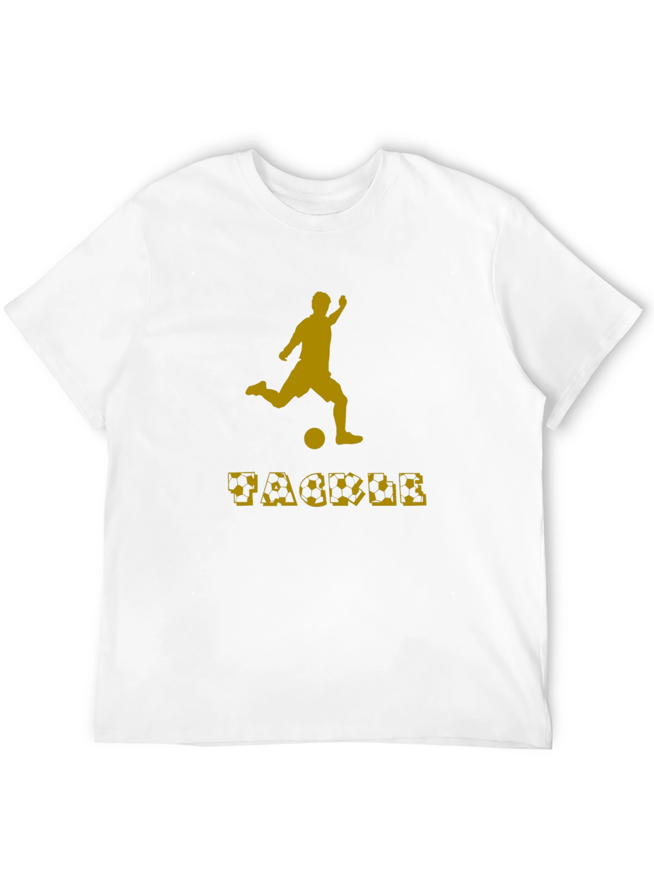 Black Soccer Tackle Graphic T-Shirt view 12
