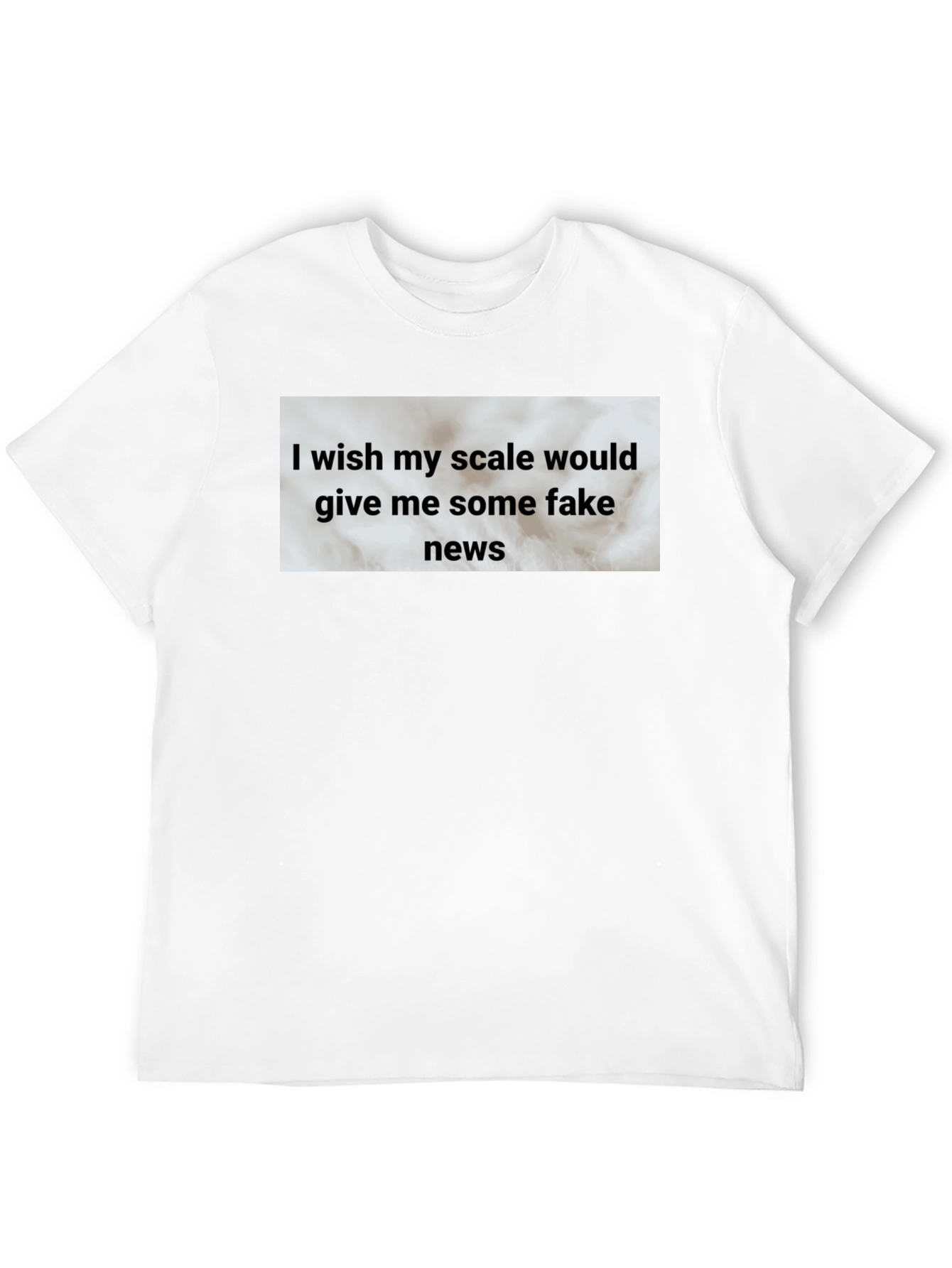 Black Funny Scale Fake News Graphic T-Shirt view 12