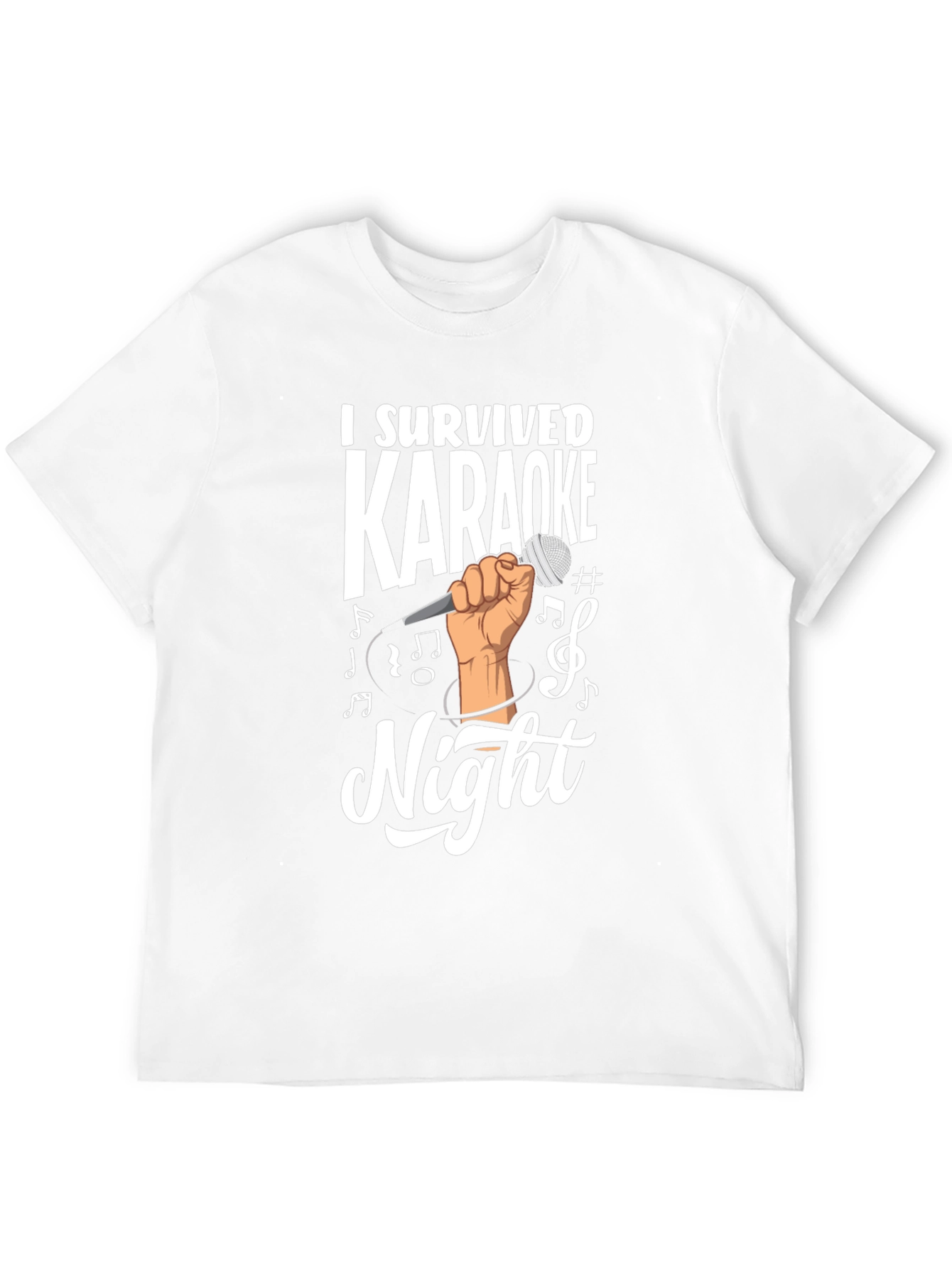 Black I Survived Karaoke Night Graphic T-Shirt view 12