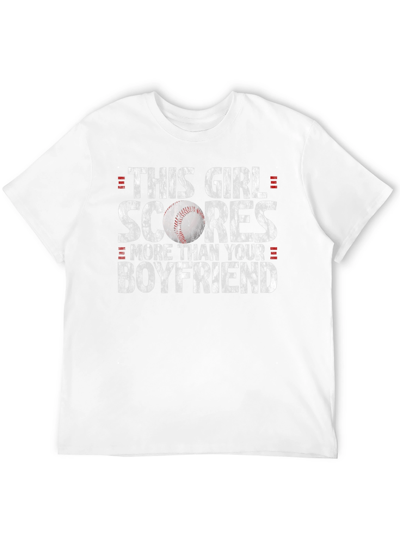 Black This Girl Scores Baseball T-Shirt view 12