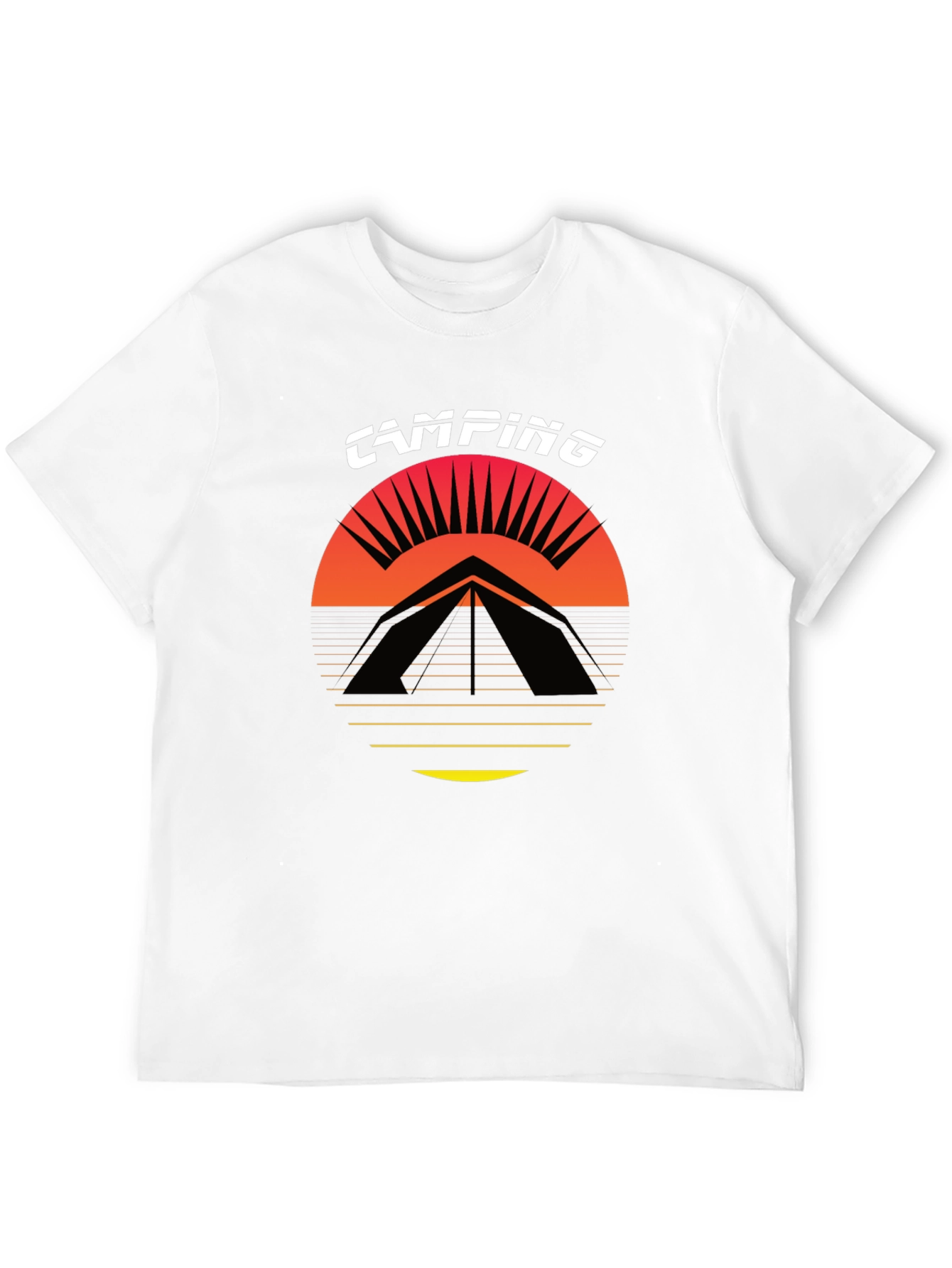 Black Camping Graphic Tee - Black T-Shirt view 12