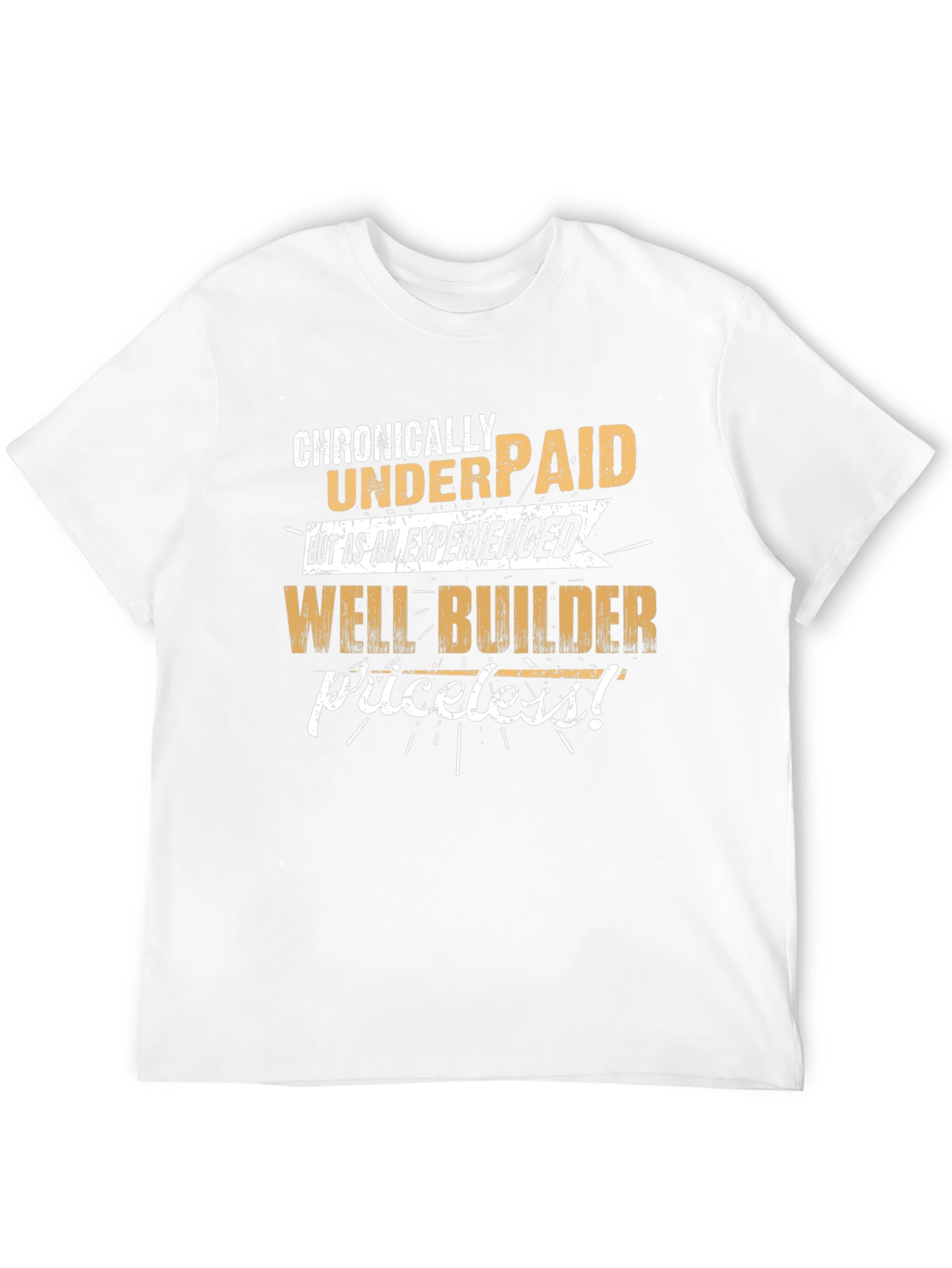 Black Chronically Underpaid Well Builder T-Shirt view 12