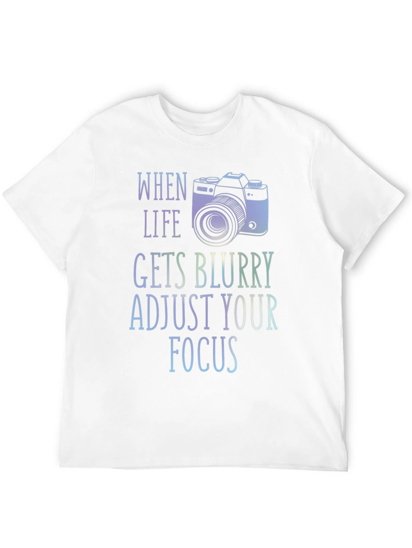 Black Adjust Your Focus Graphic T-Shirt view 12