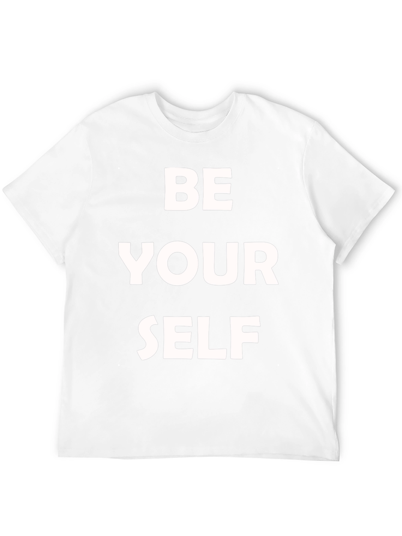 Black Be Yourself Graphic Tee - Soft Cotton Blend Comfort view 12