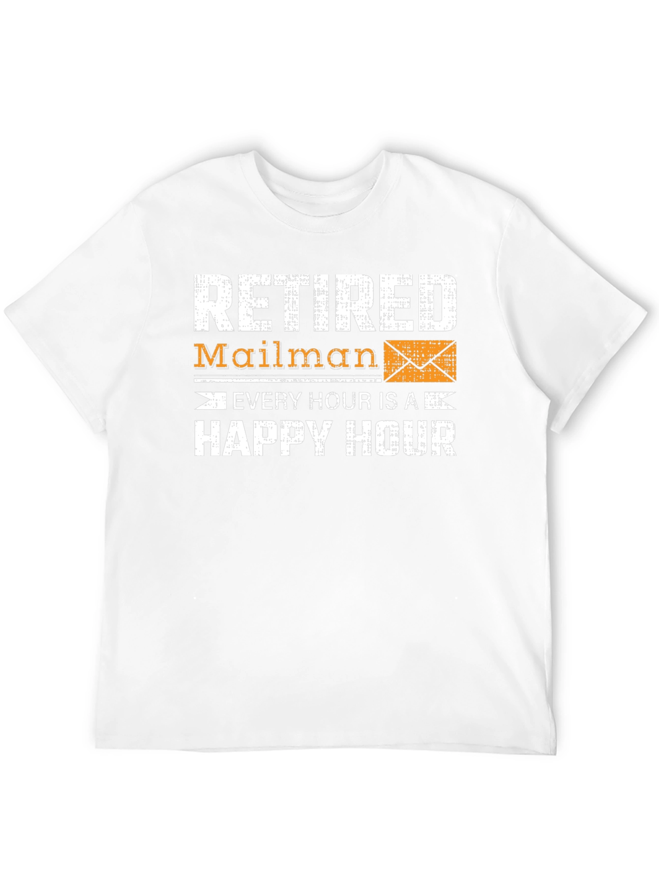 Black Retired Mailman Happy Hour Graphic Tee view 12