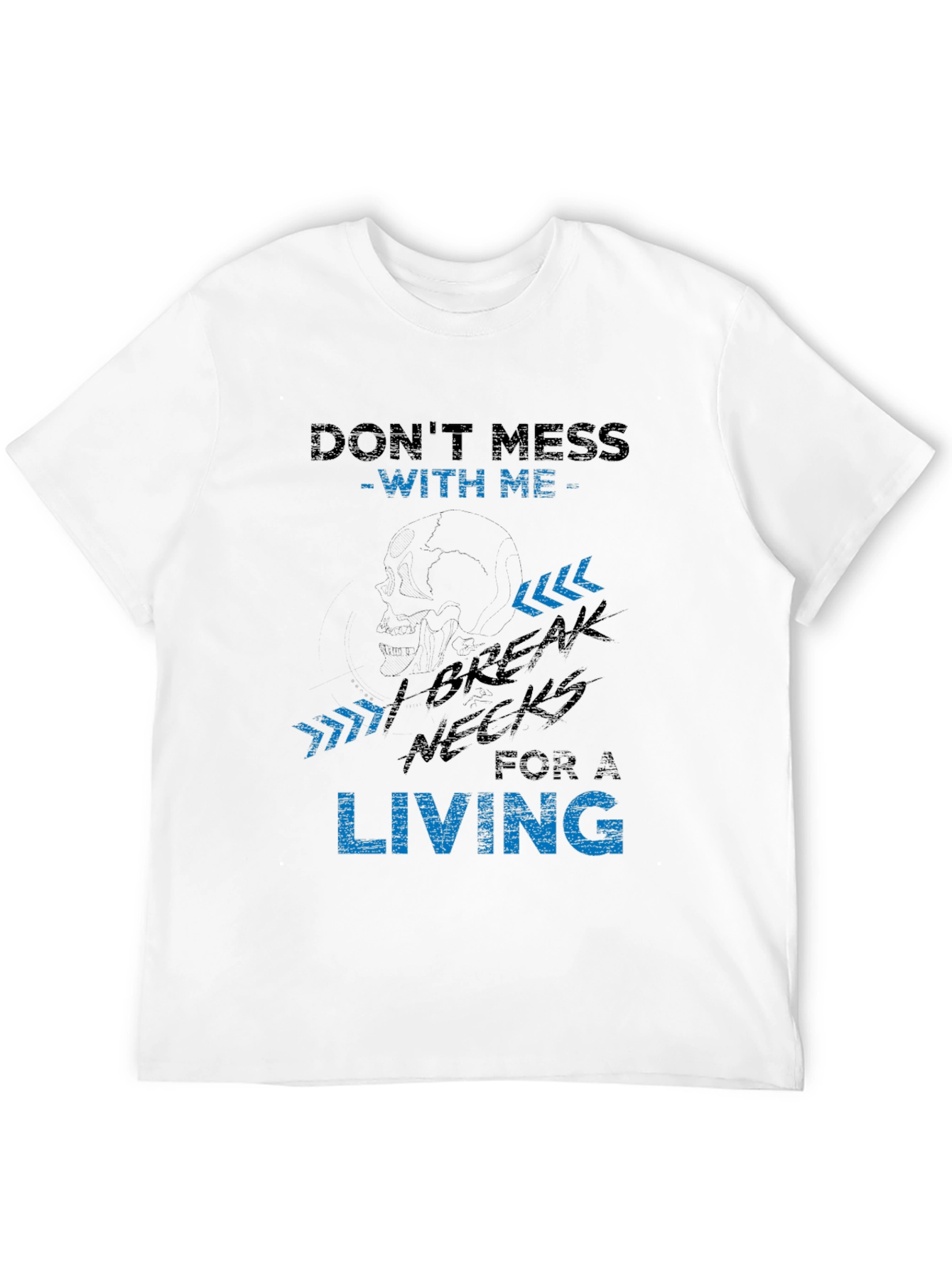 Black Don't Mess With Me Graphic Tee view 12