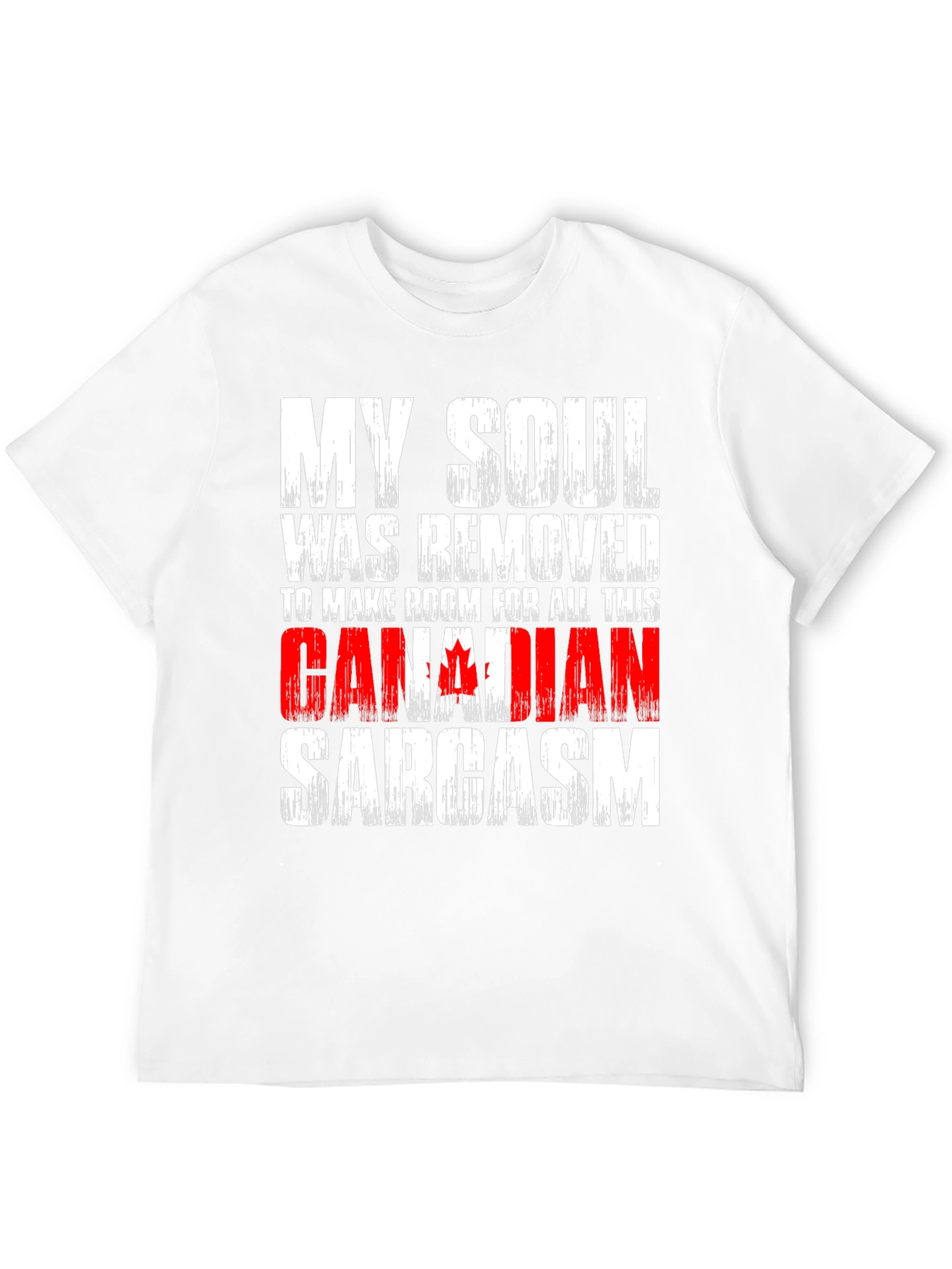Black Canadian Sarcasm T-Shirt Funny Humor Graphic Tee view 12