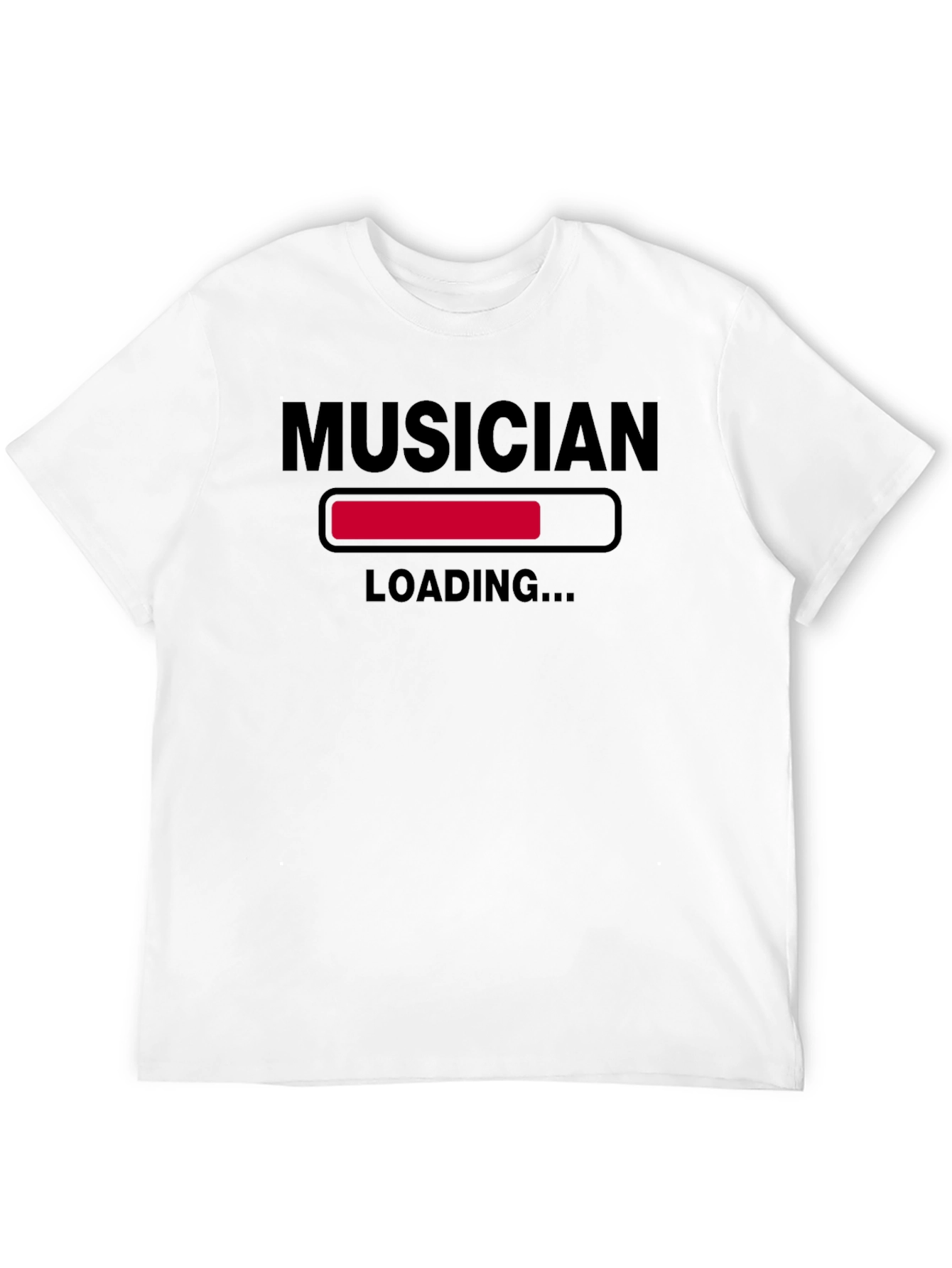 Black Musician Loading Funny Graphic T-Shirt view 12