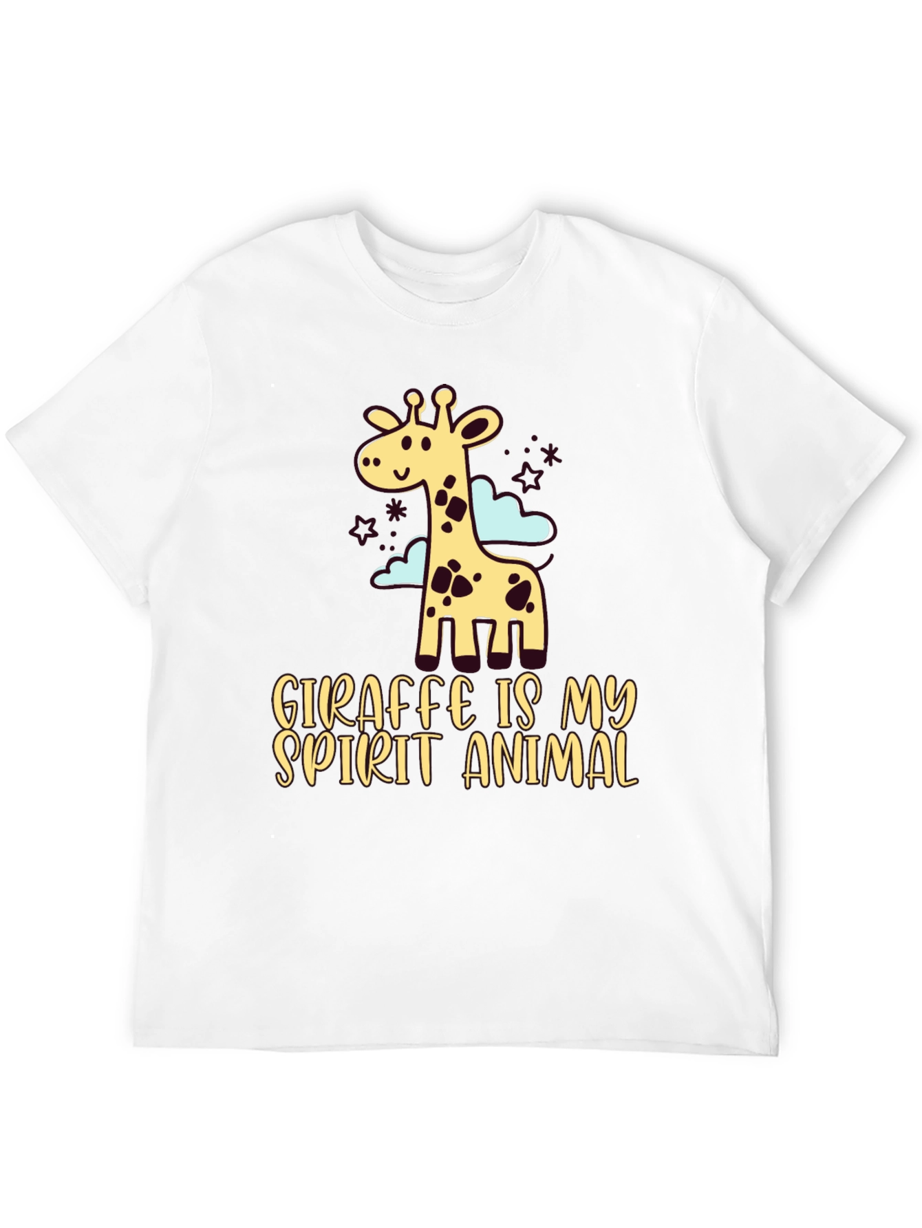 Black Giraffe Spirit Animal Graphic Tee - Unisex view 12