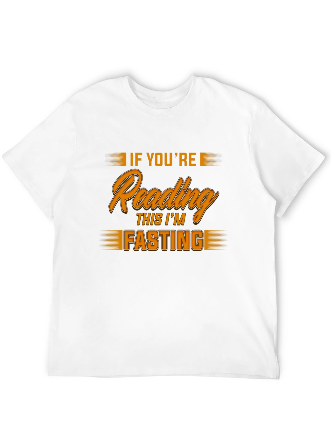 Black Funny Fasting T-Shirt - If You're Reading This I'm Fasting view 12
