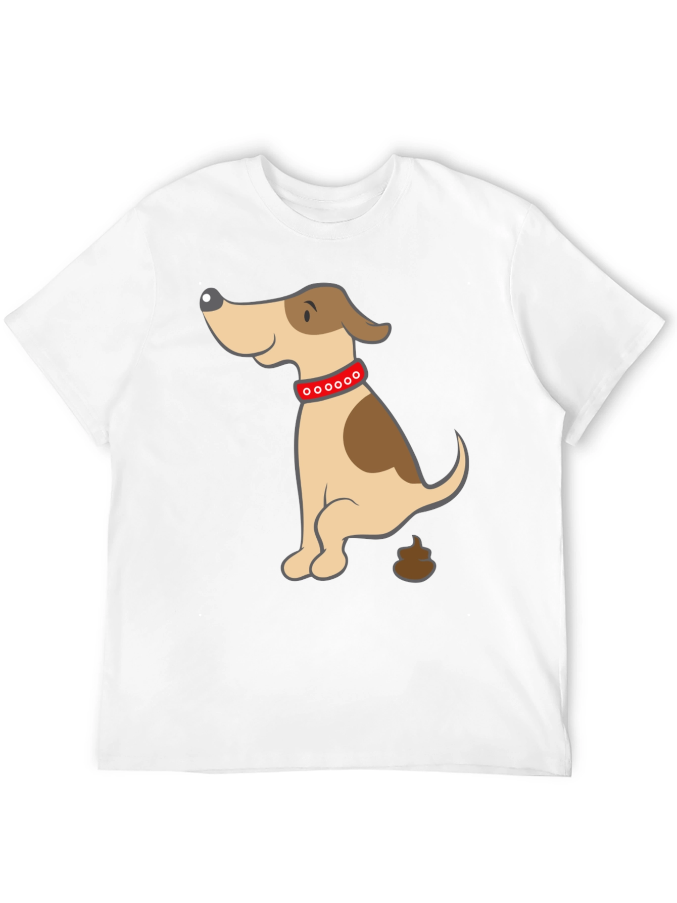 Black Funny Dog Poop Cartoon Black T-Shirt view 12