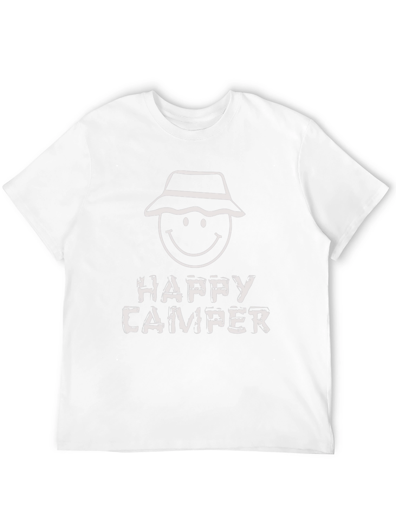 Black Happy Camper Graphic Tee - Black Cotton T-Shirt view 12
