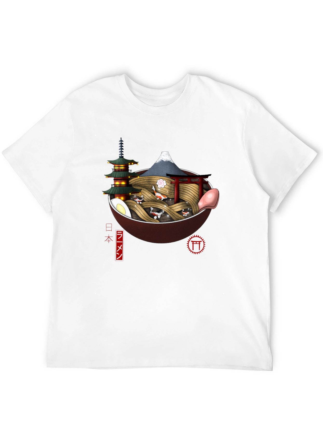 Ramen Bowl Japan Black T-Shirt - 12