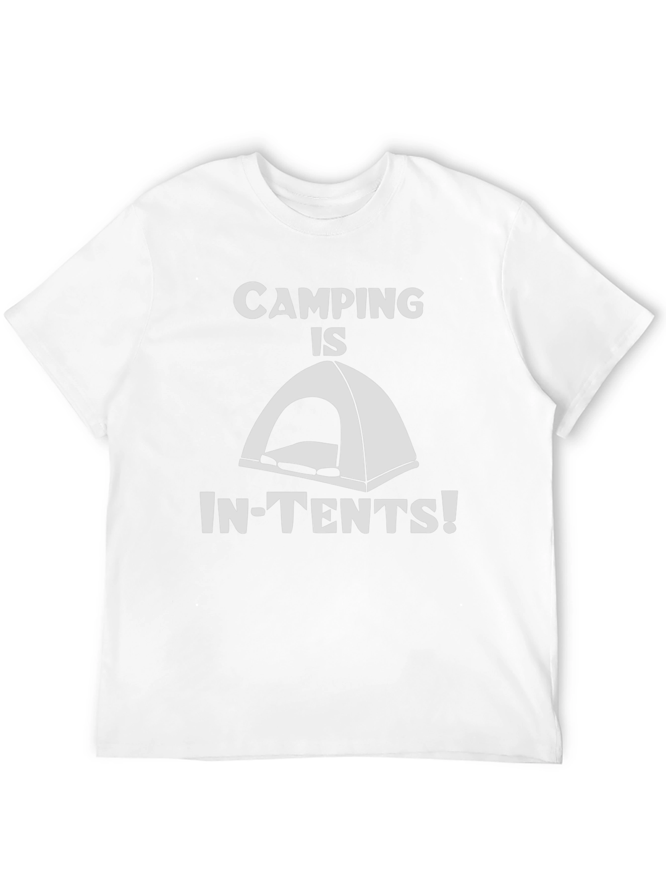 Black Camping In-Tents Black T-Shirt view 12