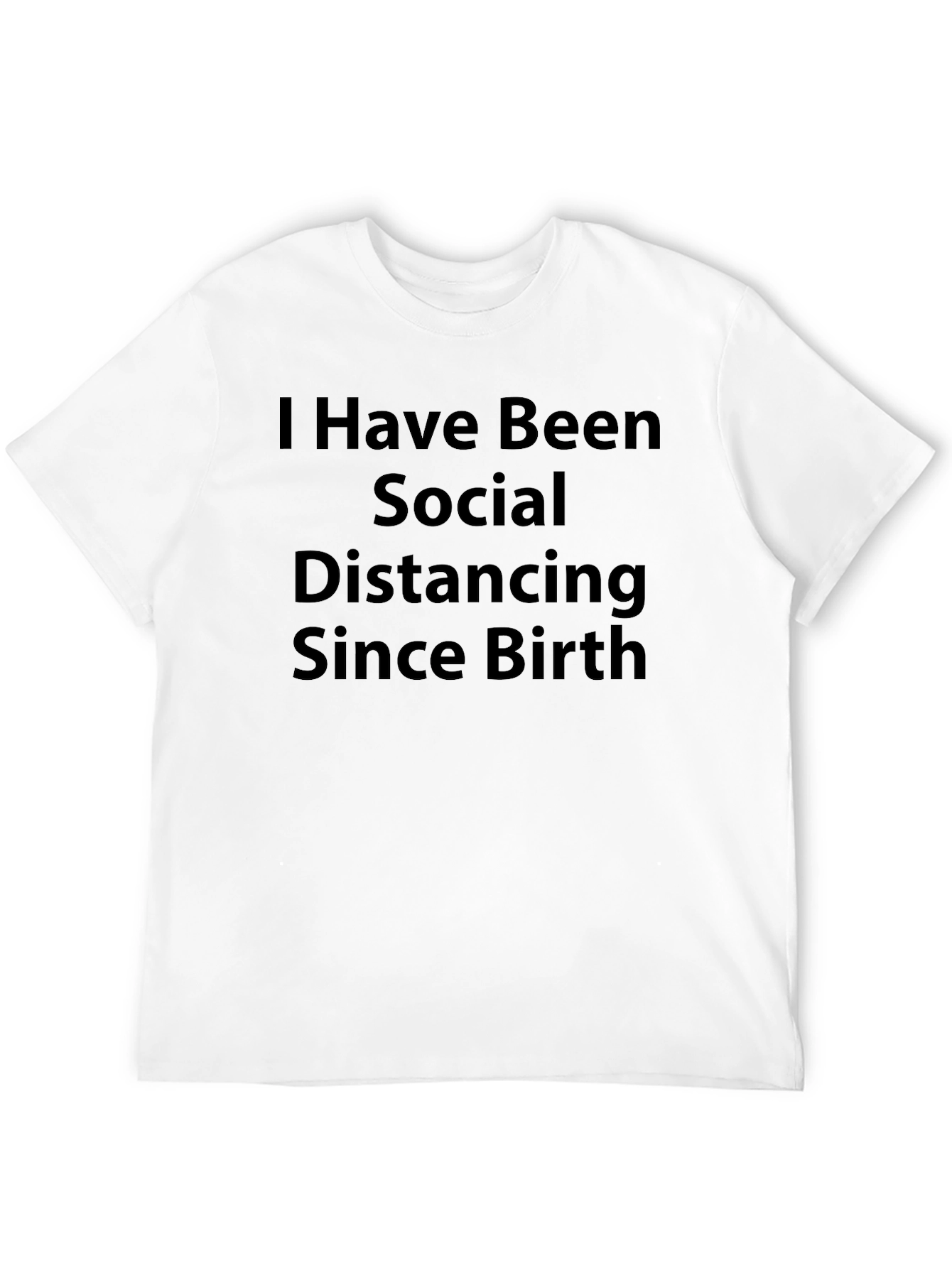Black Social Distancing T-Shirt - Introvert Humor Tee view 12