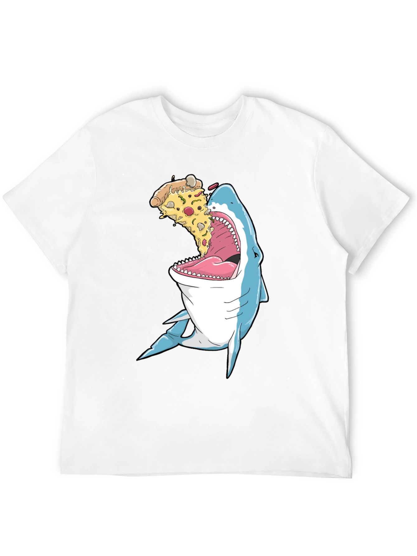 Black Shark Pizza T-Shirt view 12