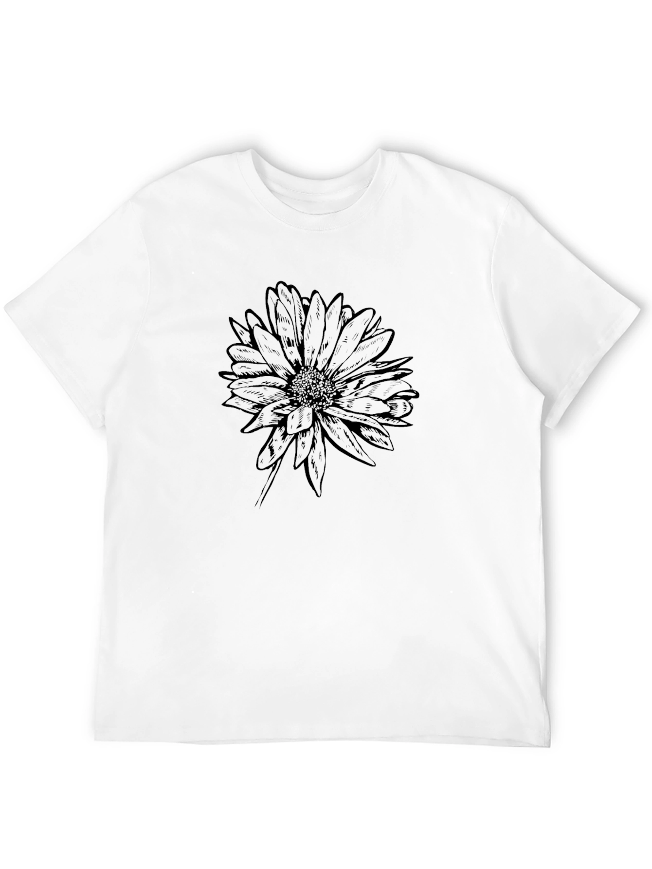 Black Black Floral Graphic Tee - Soft & Stylish view 12