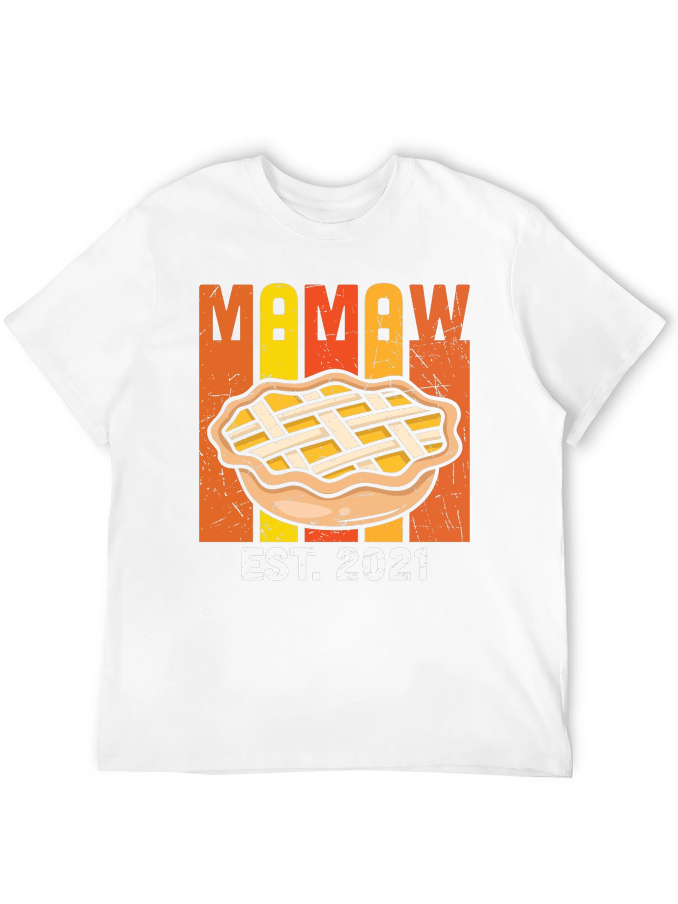 Black Mamaw Est. 2021 Pie T-Shirt view 12