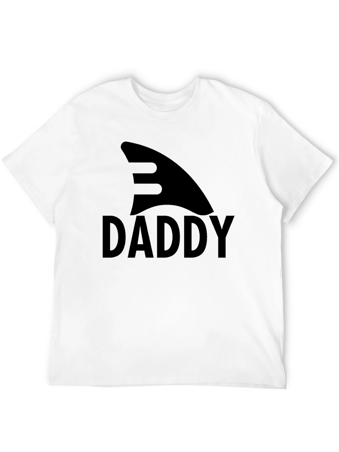 Black Shark Daddy Graphic Tee - Black Cotton T-Shirt view 12