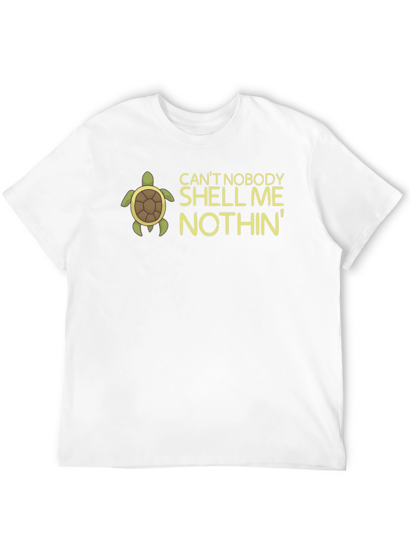 Black Can't Nobody Shell Me Nothin' Turtle Graphic T-Shirt view 12