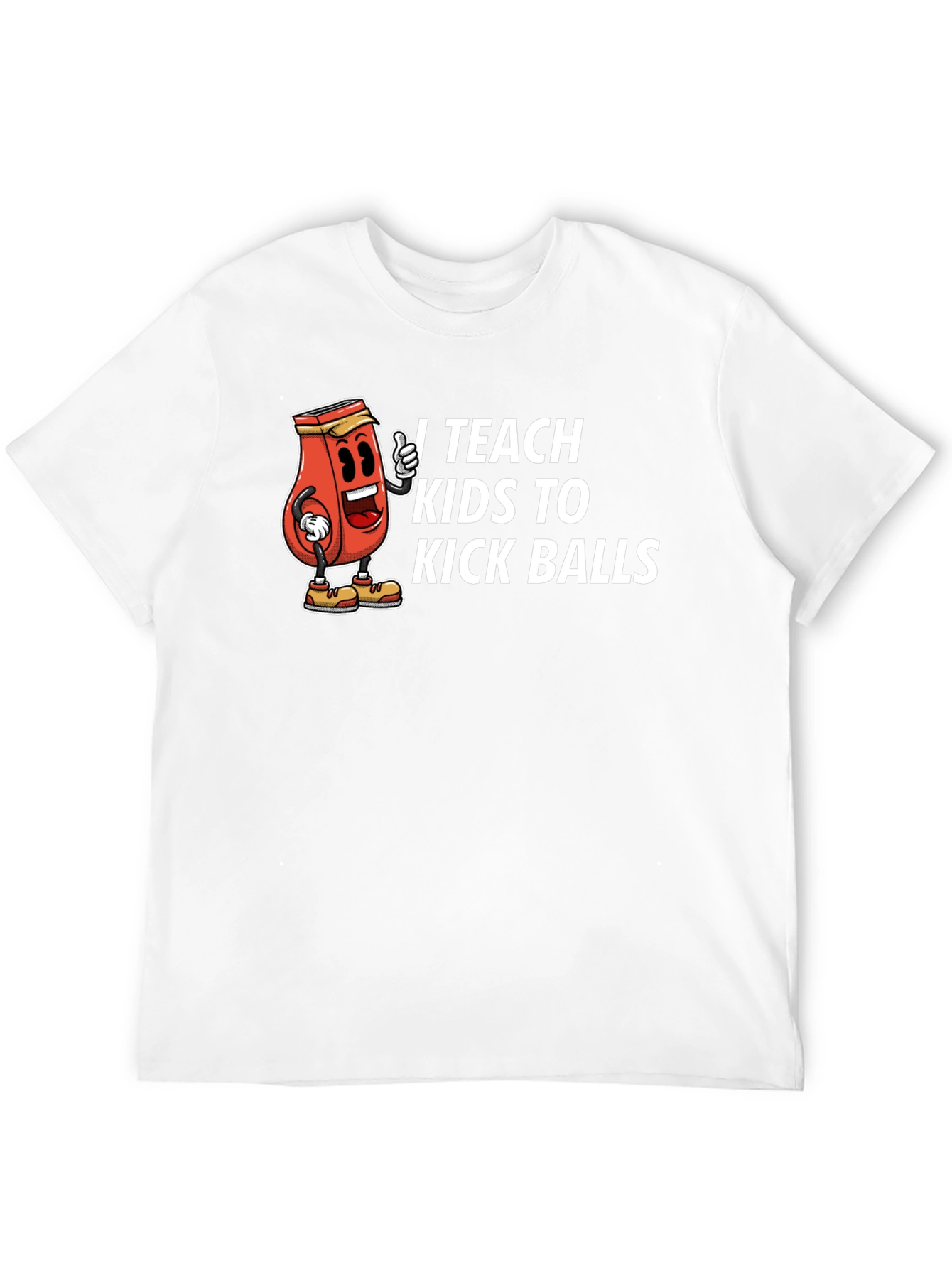 Black Funny I Teach Kids to Kick Balls Graphic T-Shirt view 12