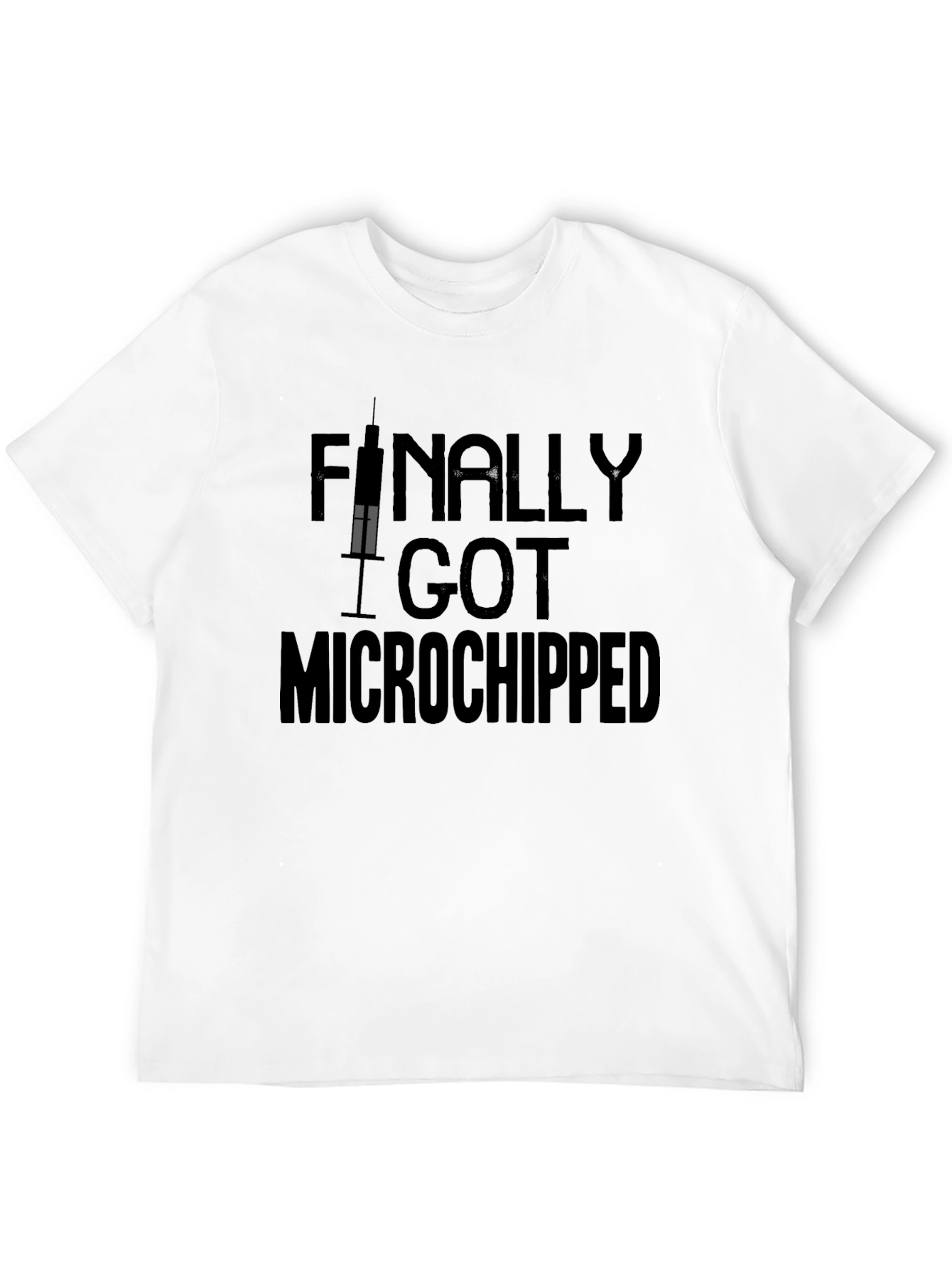 Black Microchipped Graphic Tee view 12