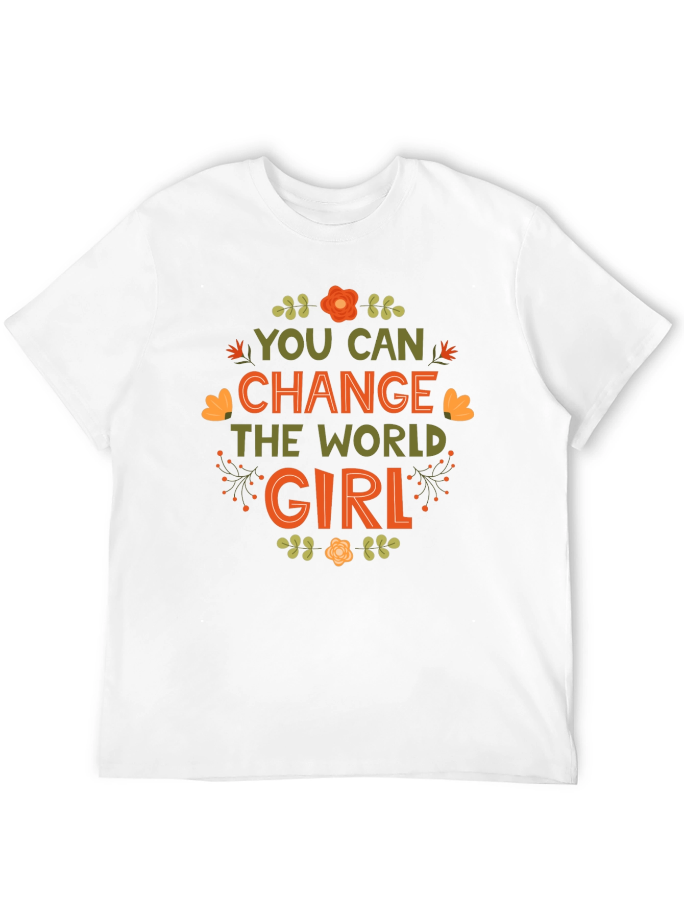 Black You Can Change the World Girl T-Shirt view 12