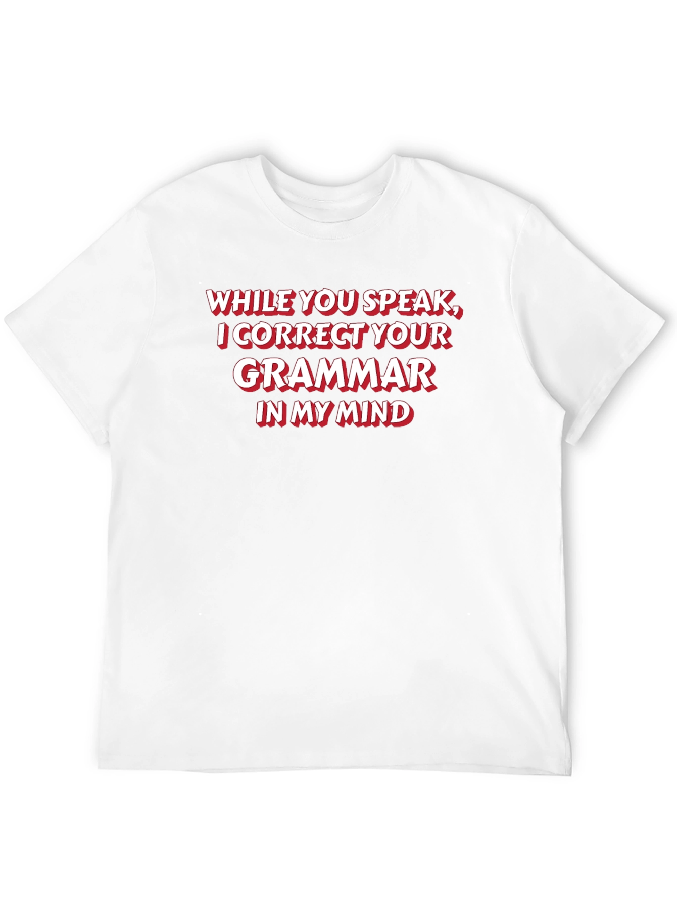 Black Grammar Correcting T-Shirt view 12