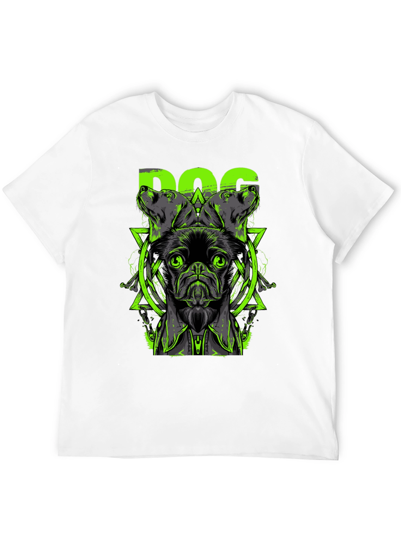 Black Dog Graphic Print Black T-Shirt view 12