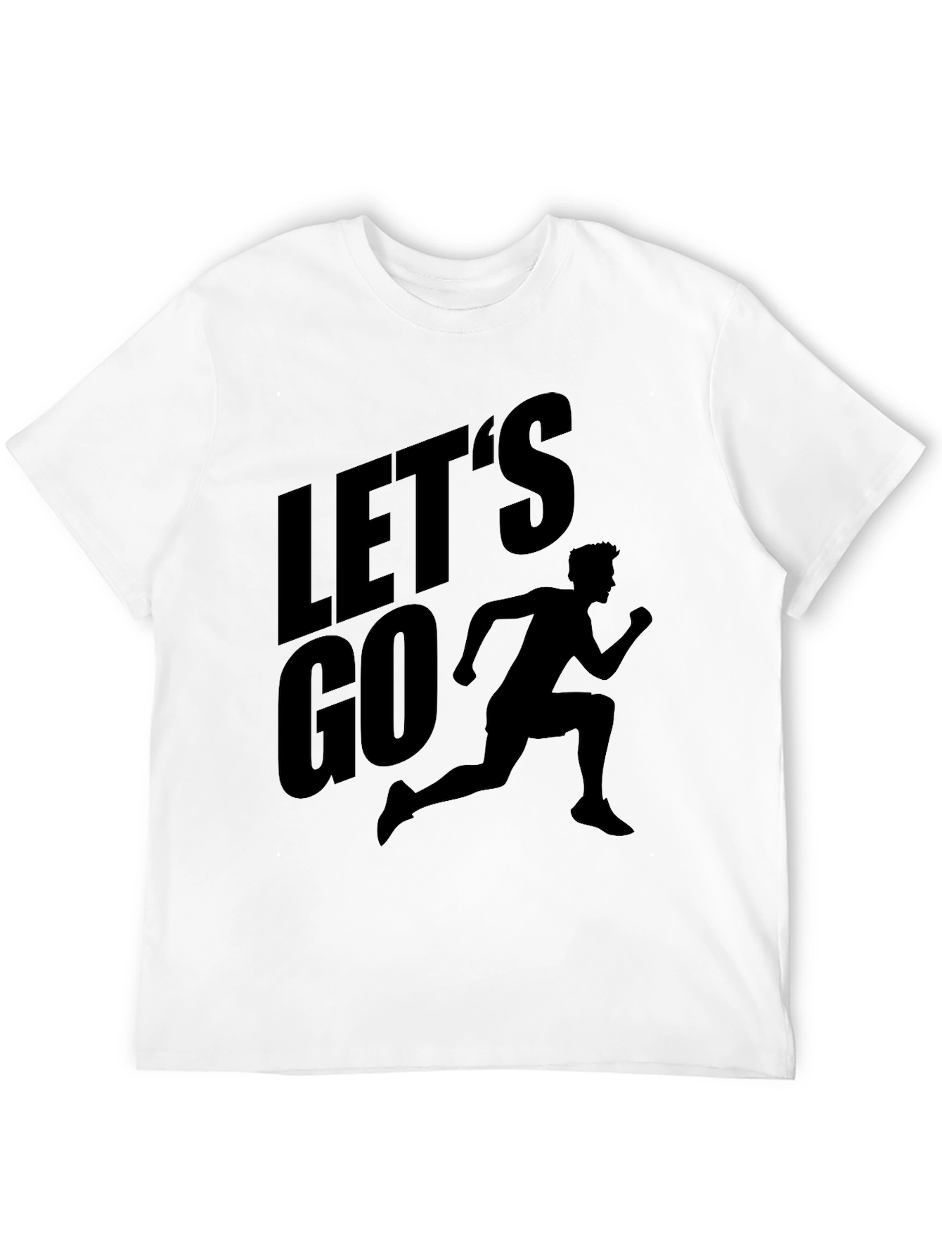 Black Let's Go Runner Graphic T-Shirt - Black view 12