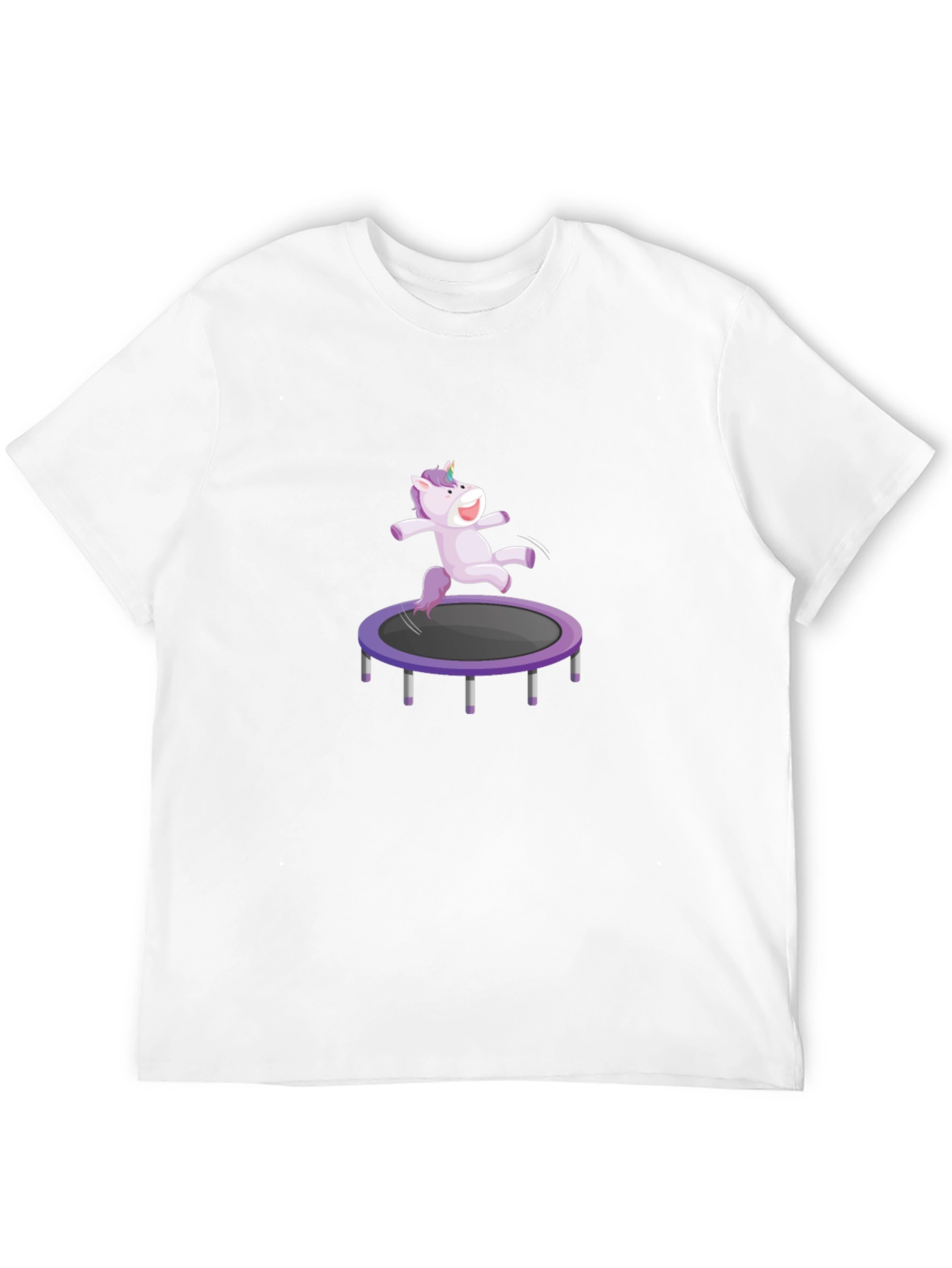 Black Unicorn Trampoline T-Shirt view 12