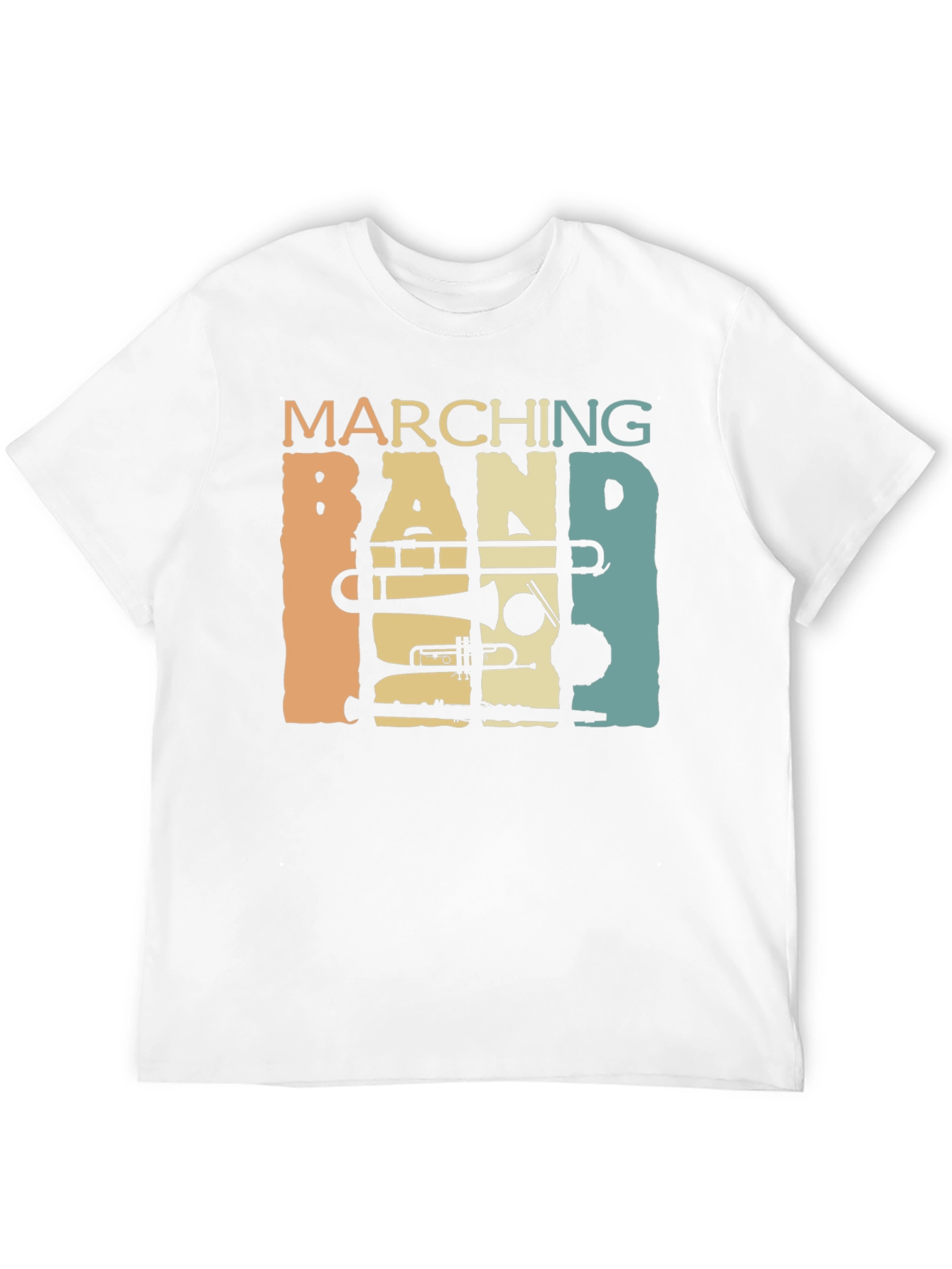 Black Marching Band Retro T-Shirt view 12
